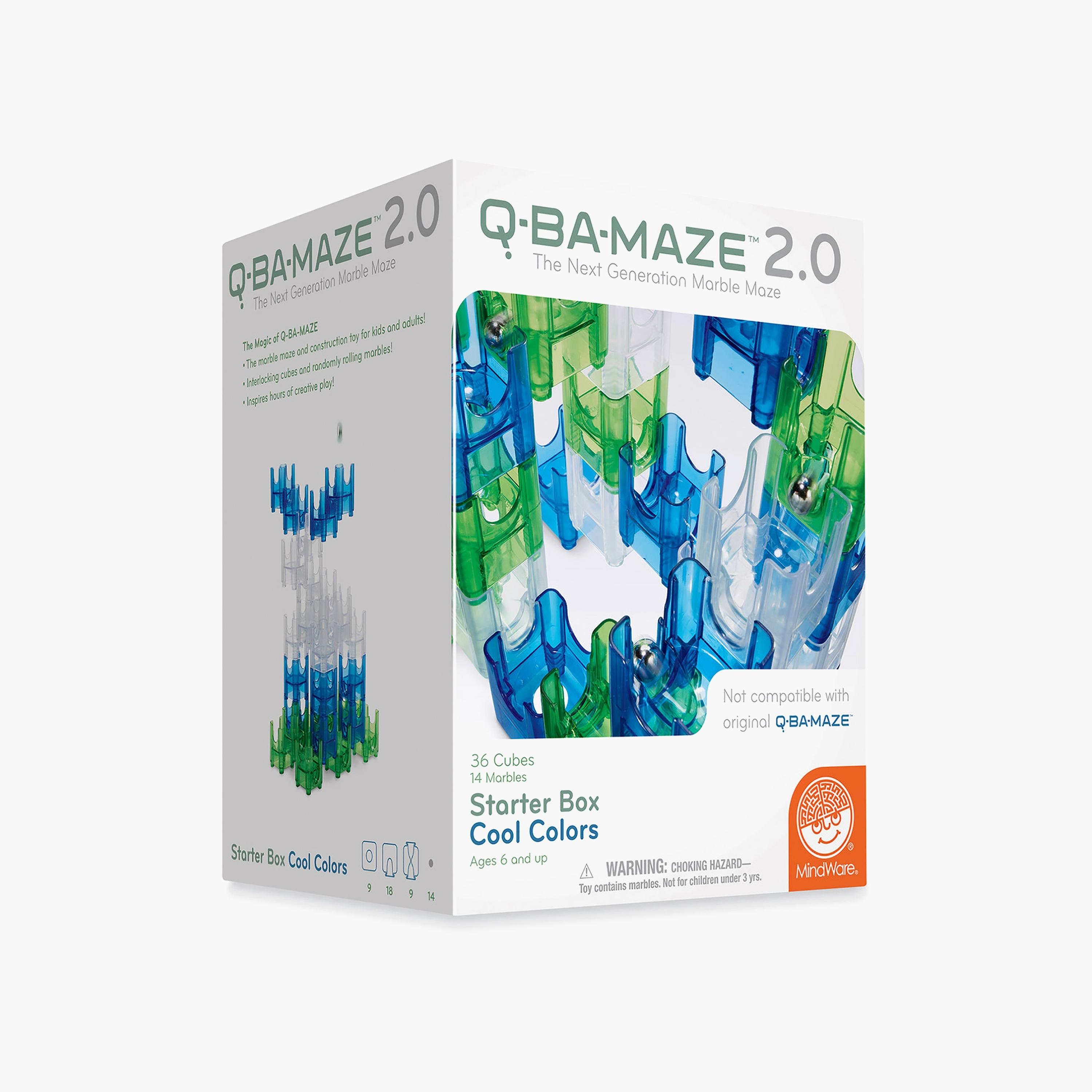 MindWare Q-BA-Maze  2.0 Starter Box Cool Colors Set-toys-educational-stemtoys-image-2