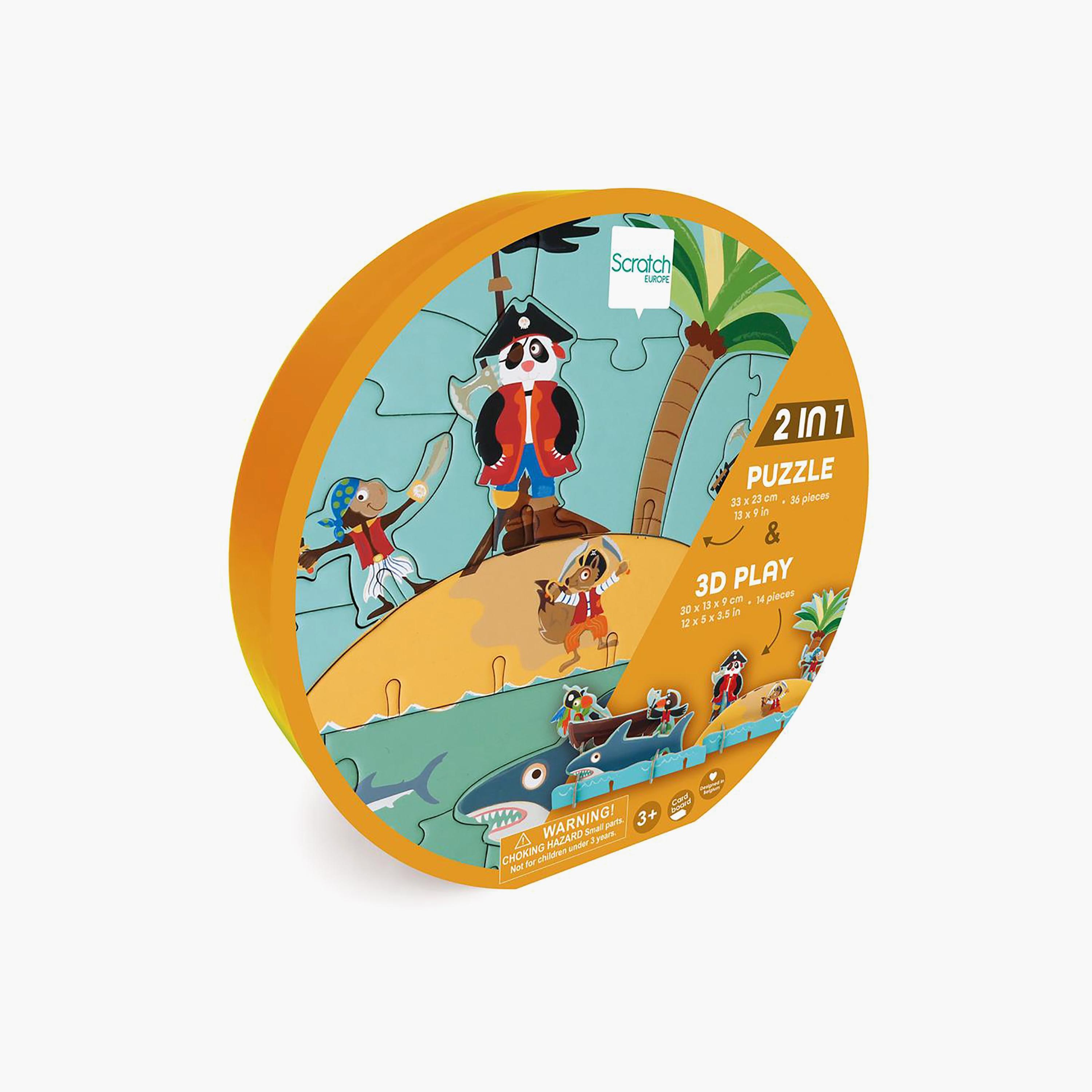 Scratch Europe 36-Piece 3D Pirate Puzzle-toys-indoortoys-puzzles-image-1