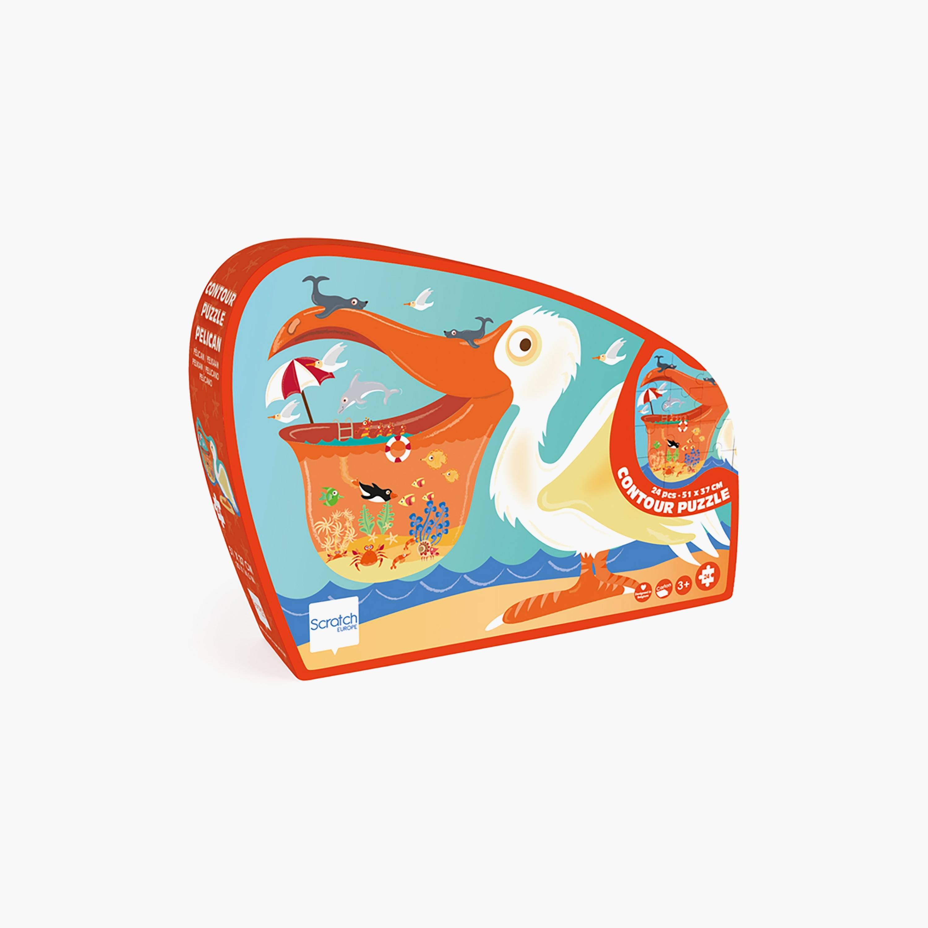 Scratch Europe 24-Piece Pelican Contour Puzzle-toys-indoortoys-puzzles-image-1