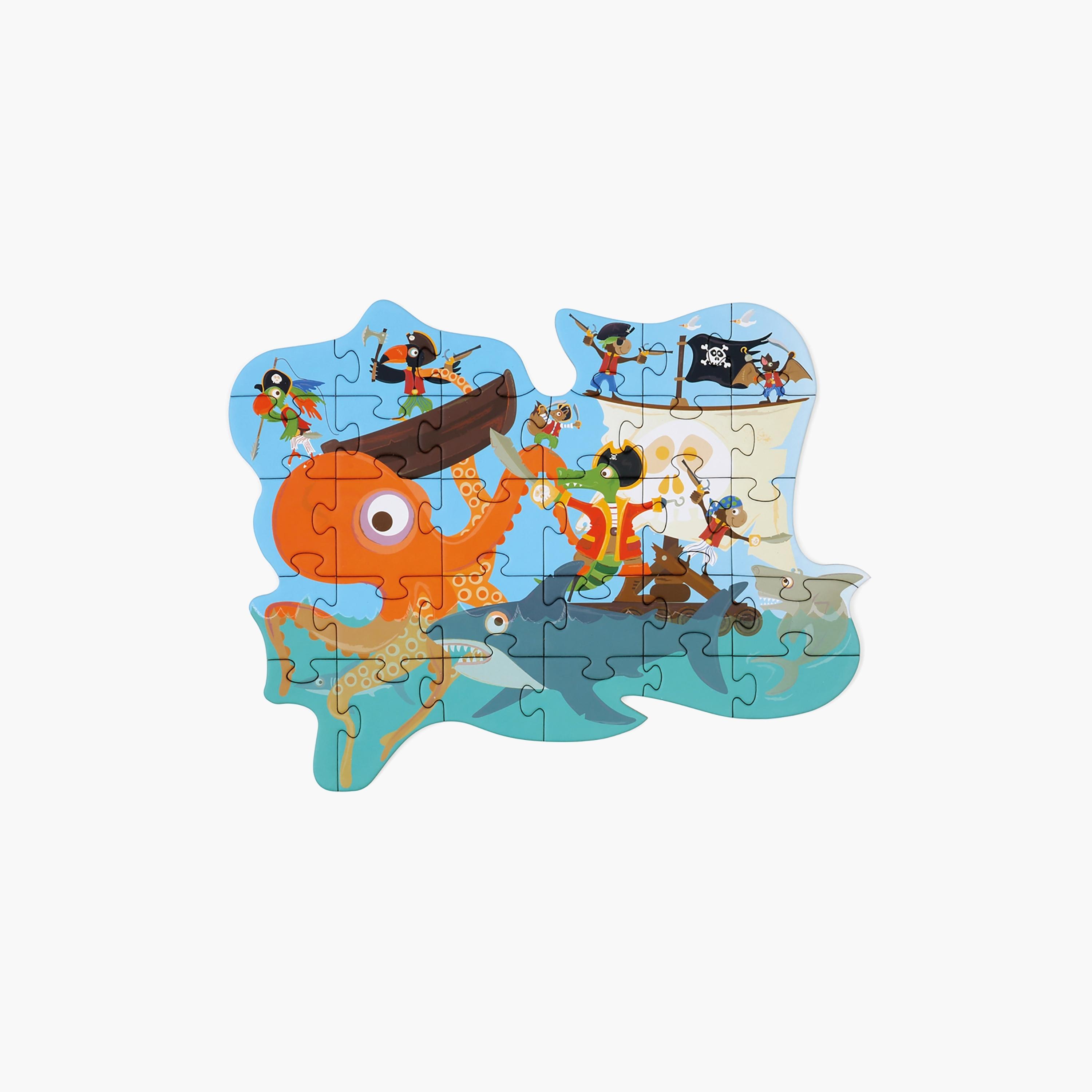 Scratch Europe 29-Piece Pirates Contour Puzzle-toys-indoortoys-puzzles-image-1