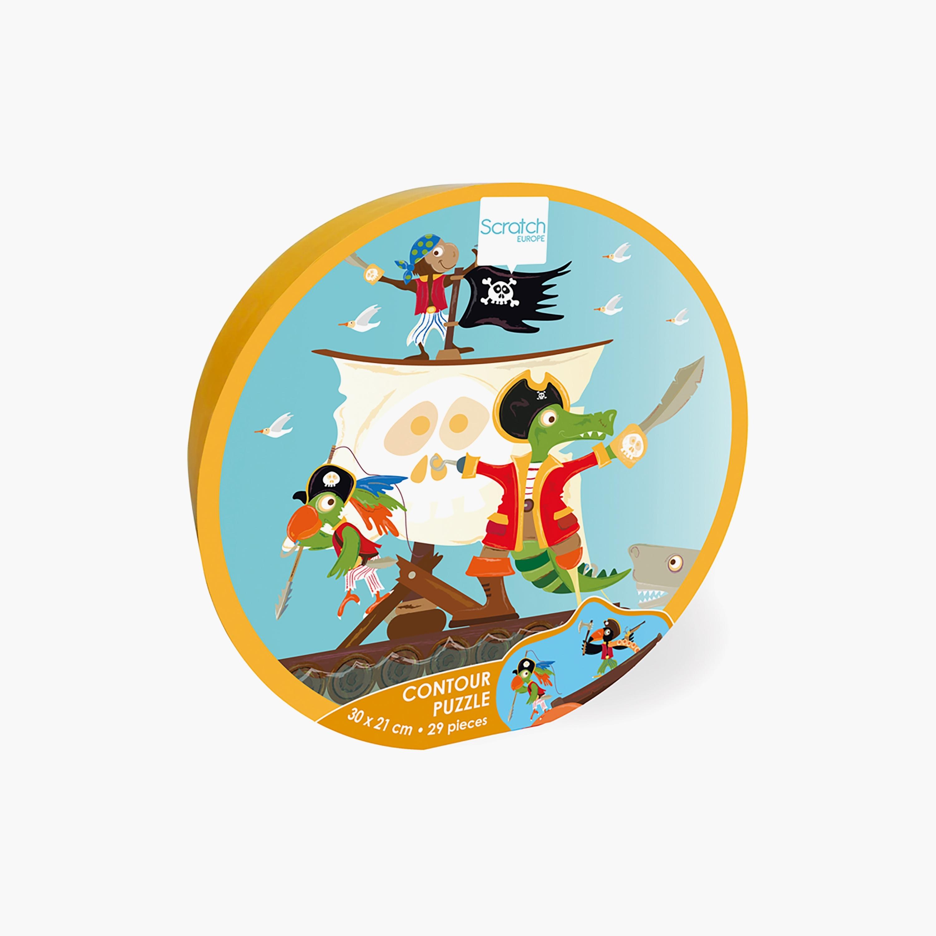 Scratch Europe 29-Piece Pirates Contour Puzzle-toys-indoortoys-puzzles-image-2