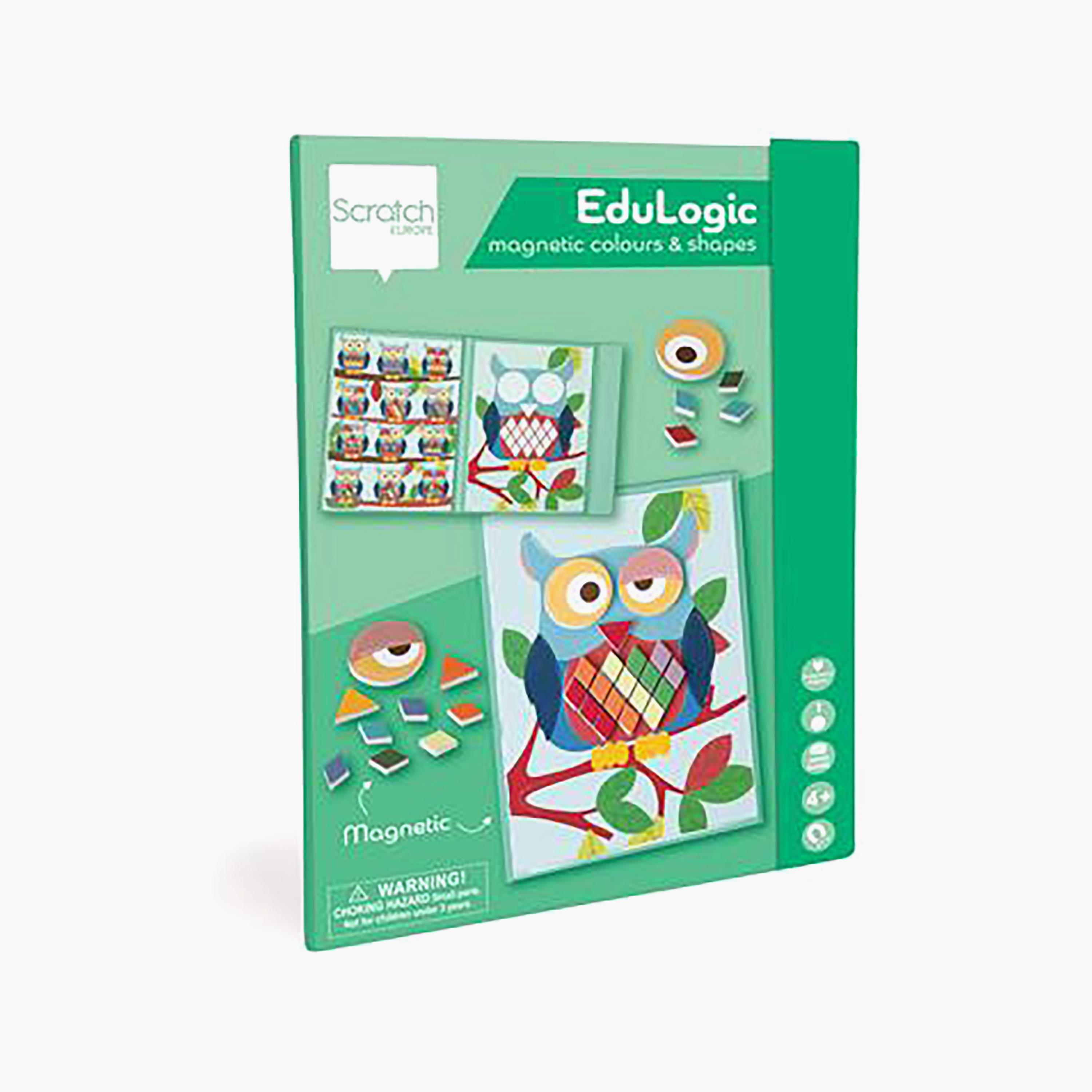 Scratch Europe Colours & Shapes Magnetic Owl-toys-buildingblocks-magnetictoys-image-1