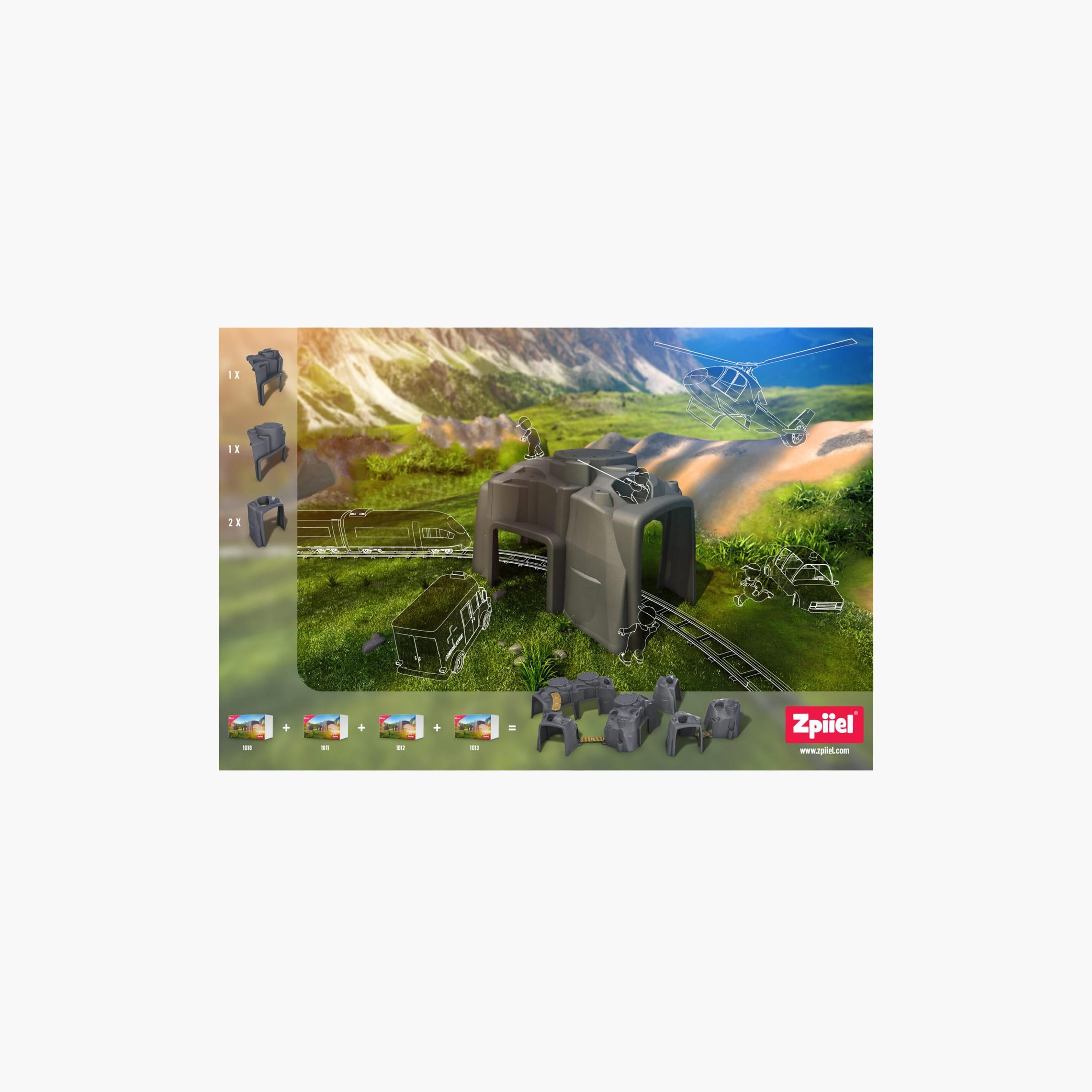 Zpiiel Tunnel with Crosses Booster-toys-buildingblocks-constructionsets-image-4