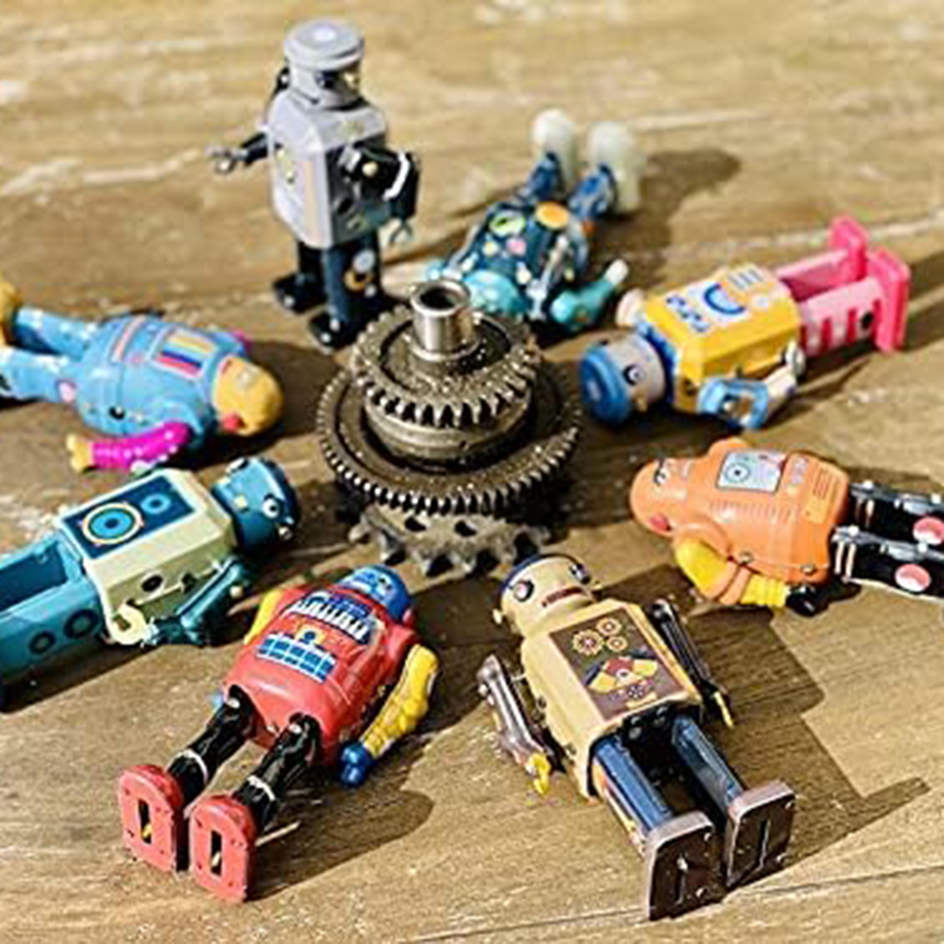 Mr & Mrs Tin Mechanic Bot-toys-remotecontrolledvehicles-robots-image-4