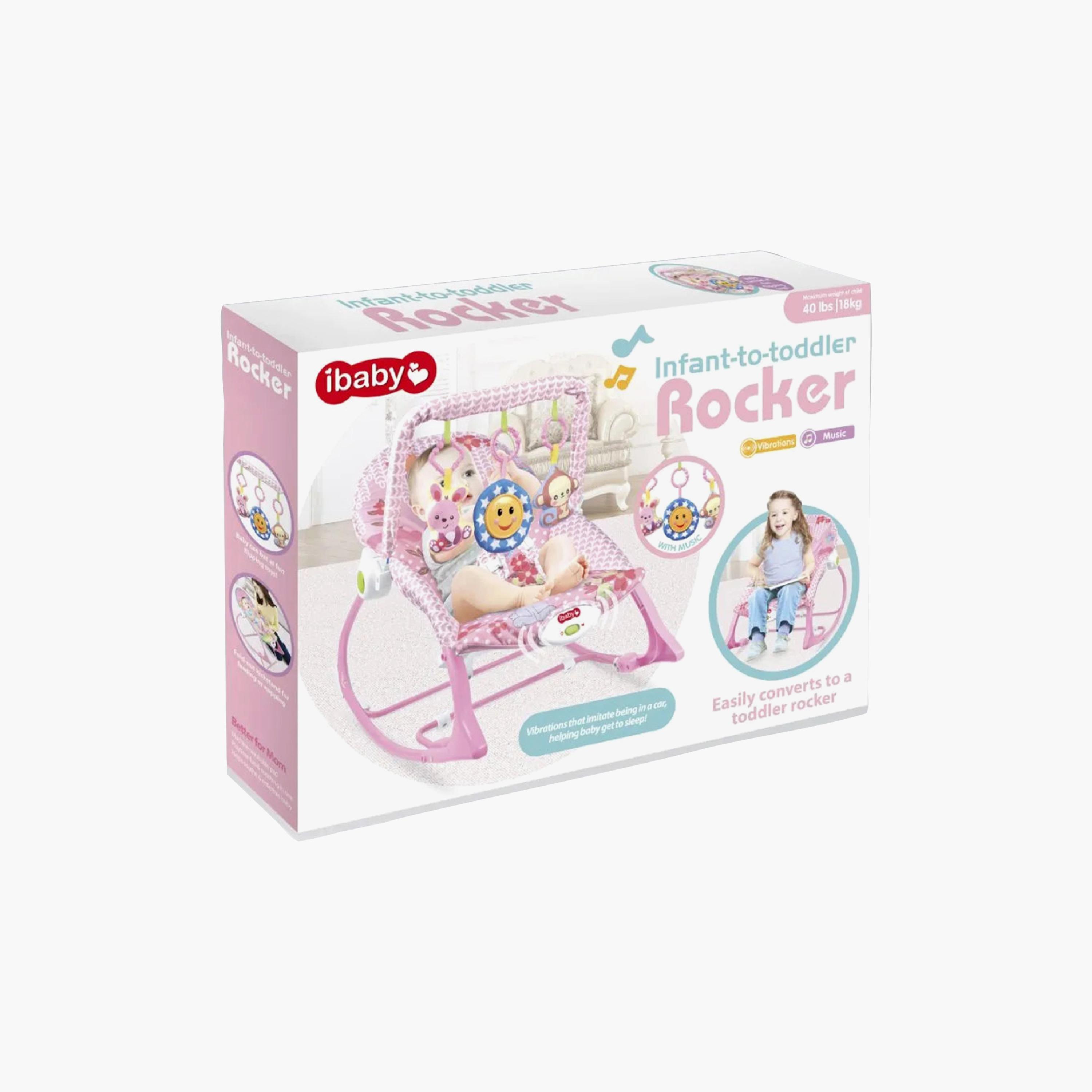Factory Price Duck Design I-Baby Rocker, Pink-baby-infantactivity-rockers-image-3