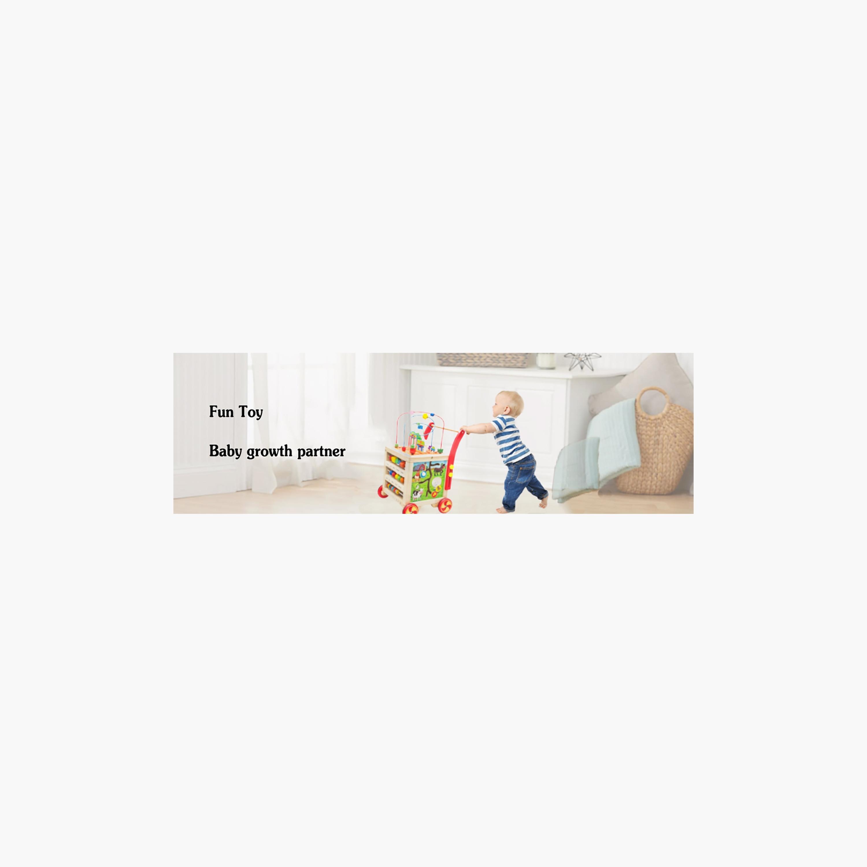  عربة مشاية أطفال خشبية مع مكعب للأنشطة من فاكتوري برايس-baby-infantactivity-walkers-image-3