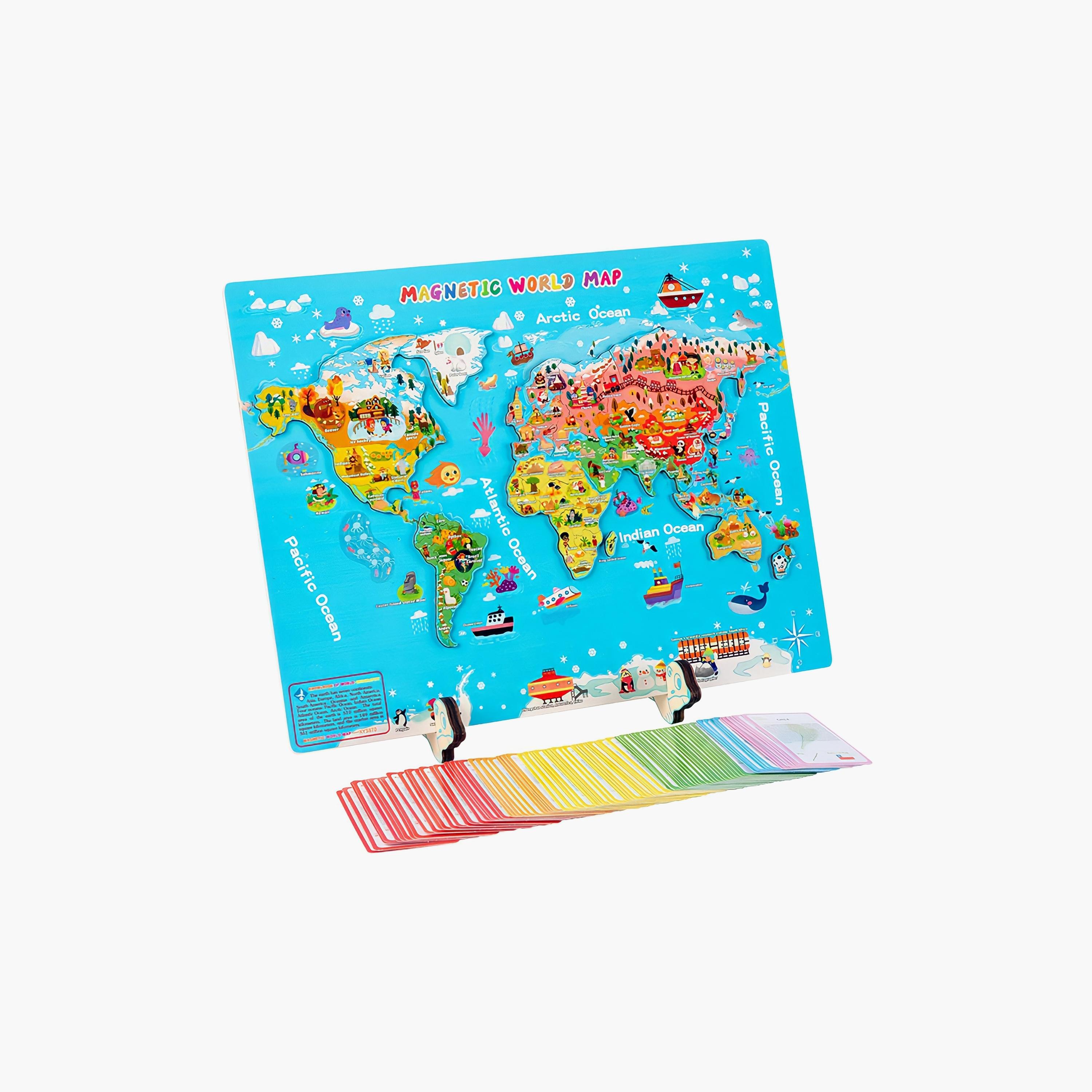 Factory Price Jim Magnetic World Map Jigsaw Puzzle-toys-indoortoys-puzzles-image-1