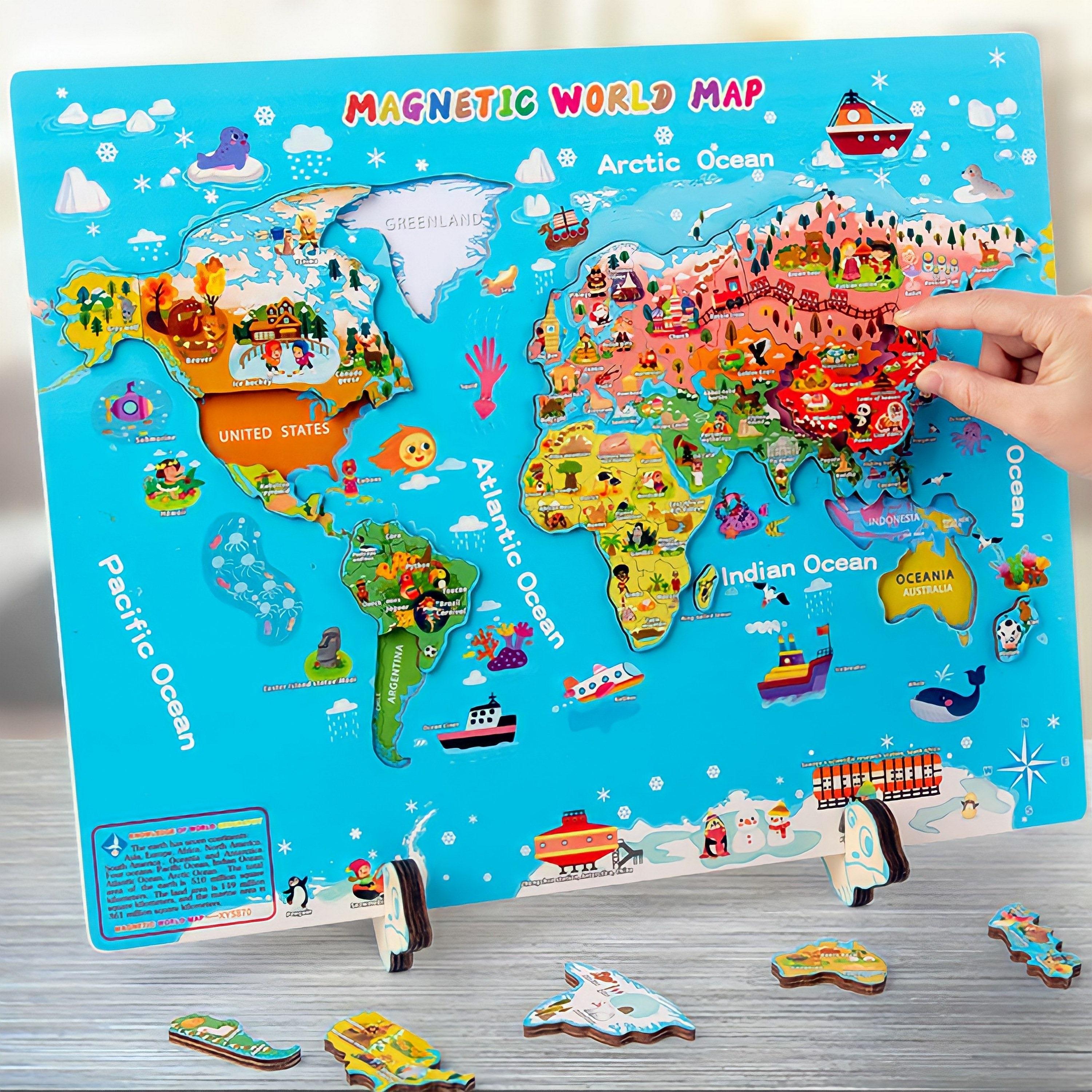 Factory Price Jim Magnetic World Map Jigsaw Puzzle-toys-indoortoys-puzzles-image-3