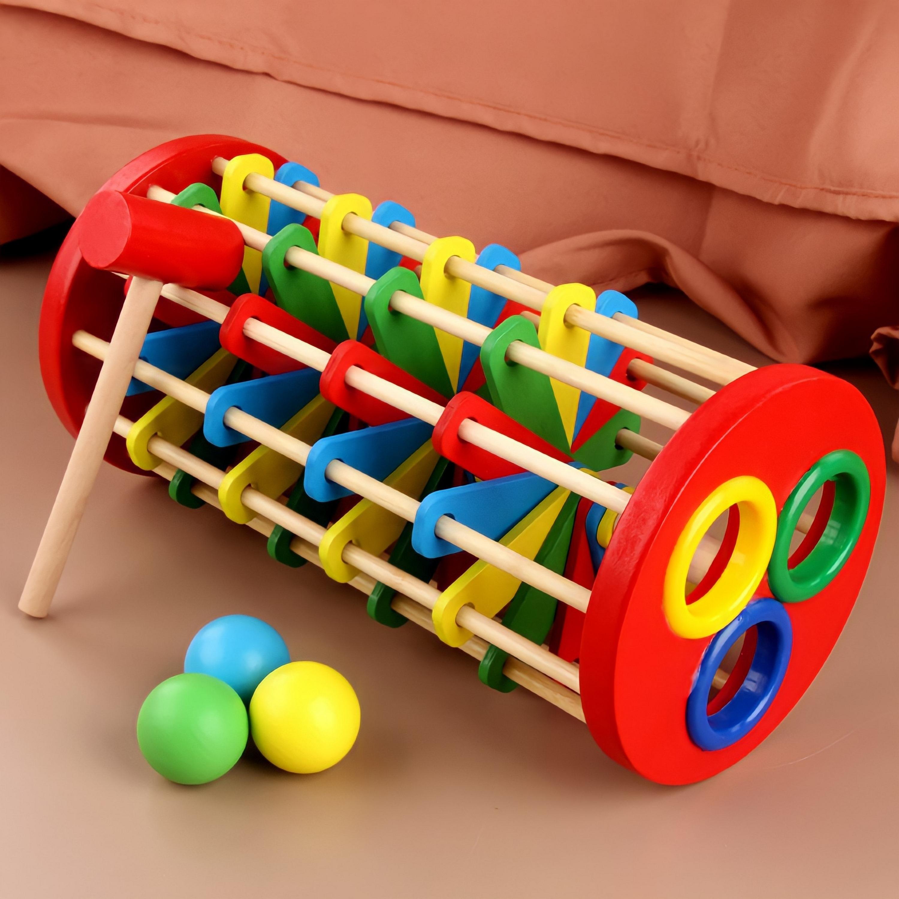 Factory Price Knocking Ball Ladder Toy with Hammer-toys-babyandtoddlertoys-learningtoys-image-2
