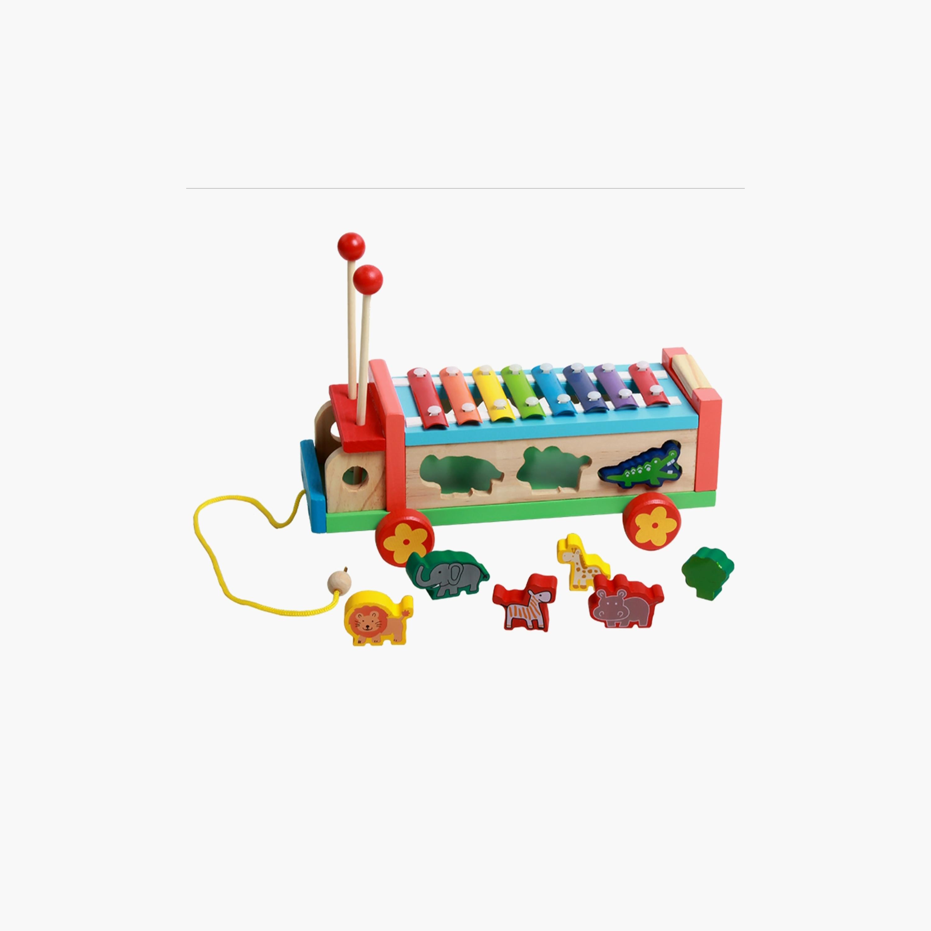  سيارة بيانو إكسيليفون خشبية مع 8 نغمات من فاكتوري برايس-toys-educational-musicaltoys-image-3