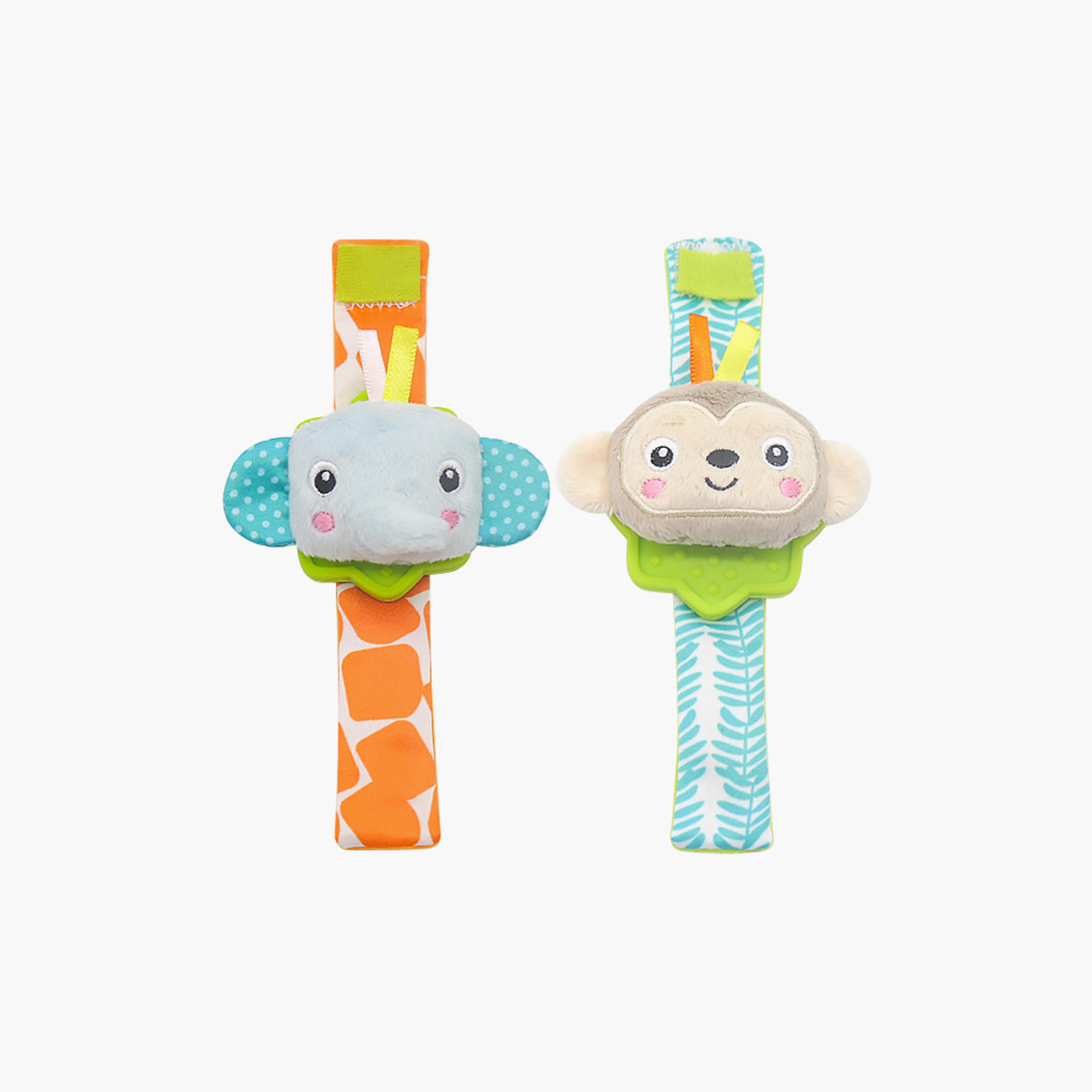 Factory Price Set of Brooke Adorable Animals Socks & Wrist Rattle-toys-babyandtoddlertoys-rattlesandteethers-image-2