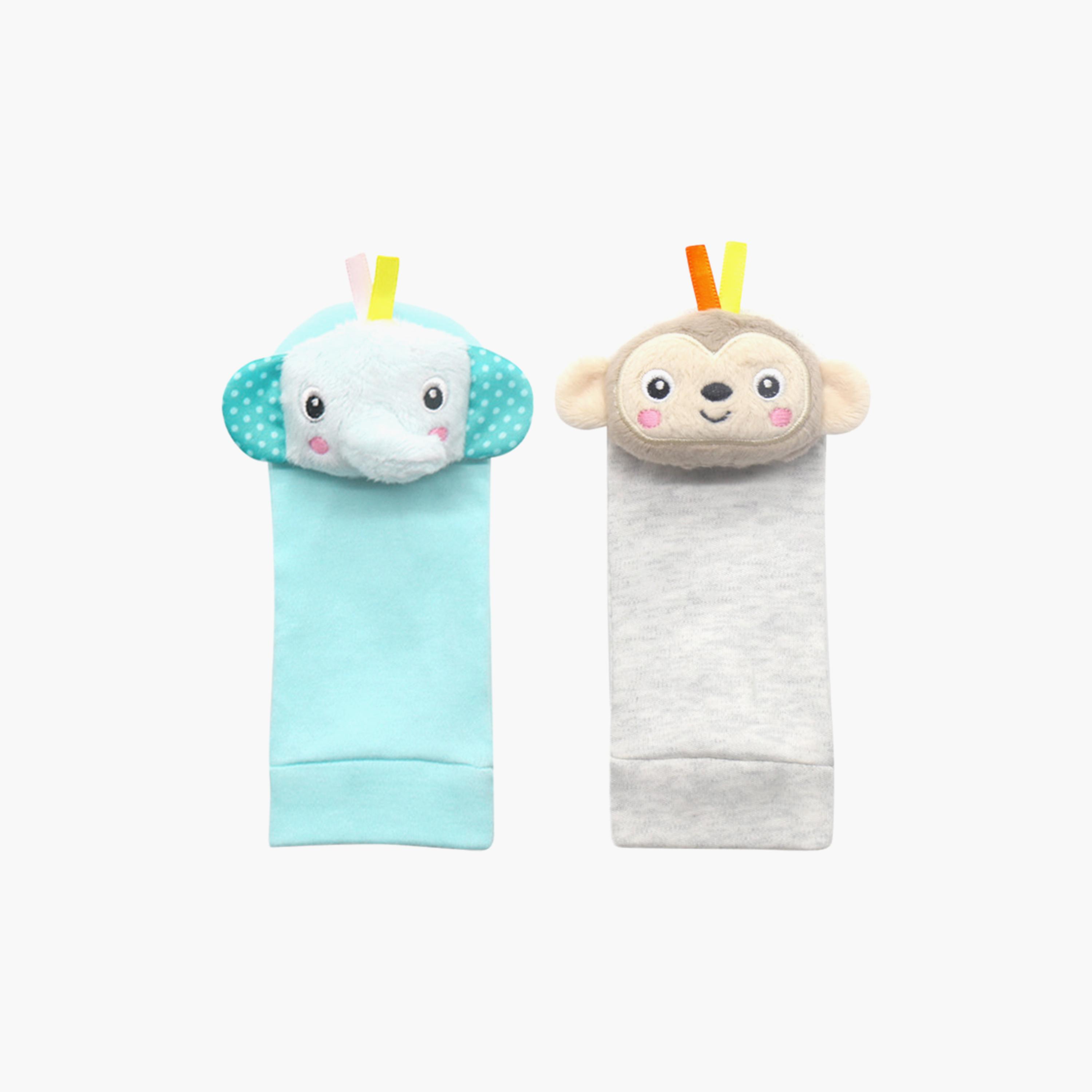 Factory Price Set of Brooke Adorable Animals Socks & Wrist Rattle-toys-babyandtoddlertoys-rattlesandteethers-image-3