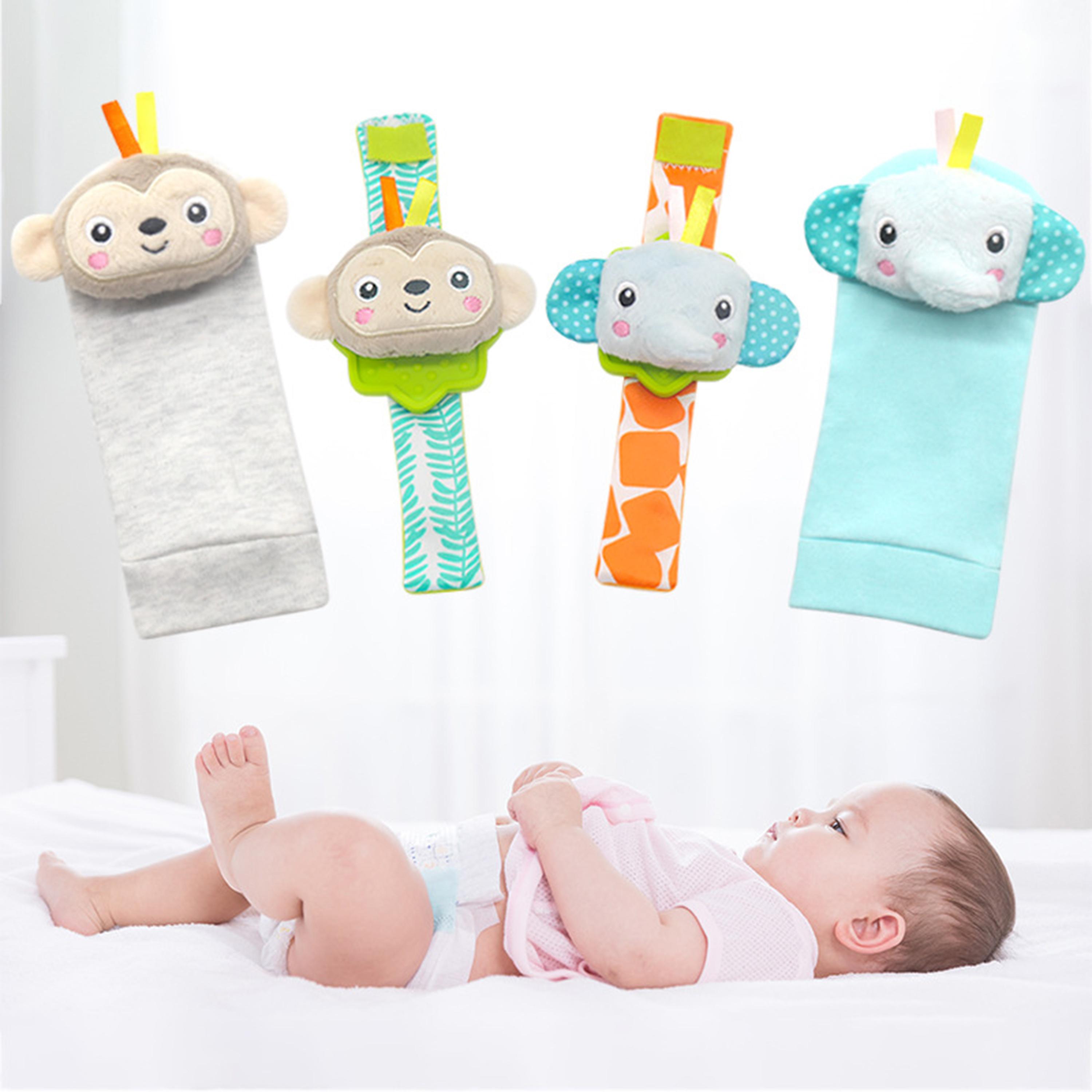 Factory Price Set of Brooke Adorable Animals Socks & Wrist Rattle-toys-babyandtoddlertoys-rattlesandteethers-image-4