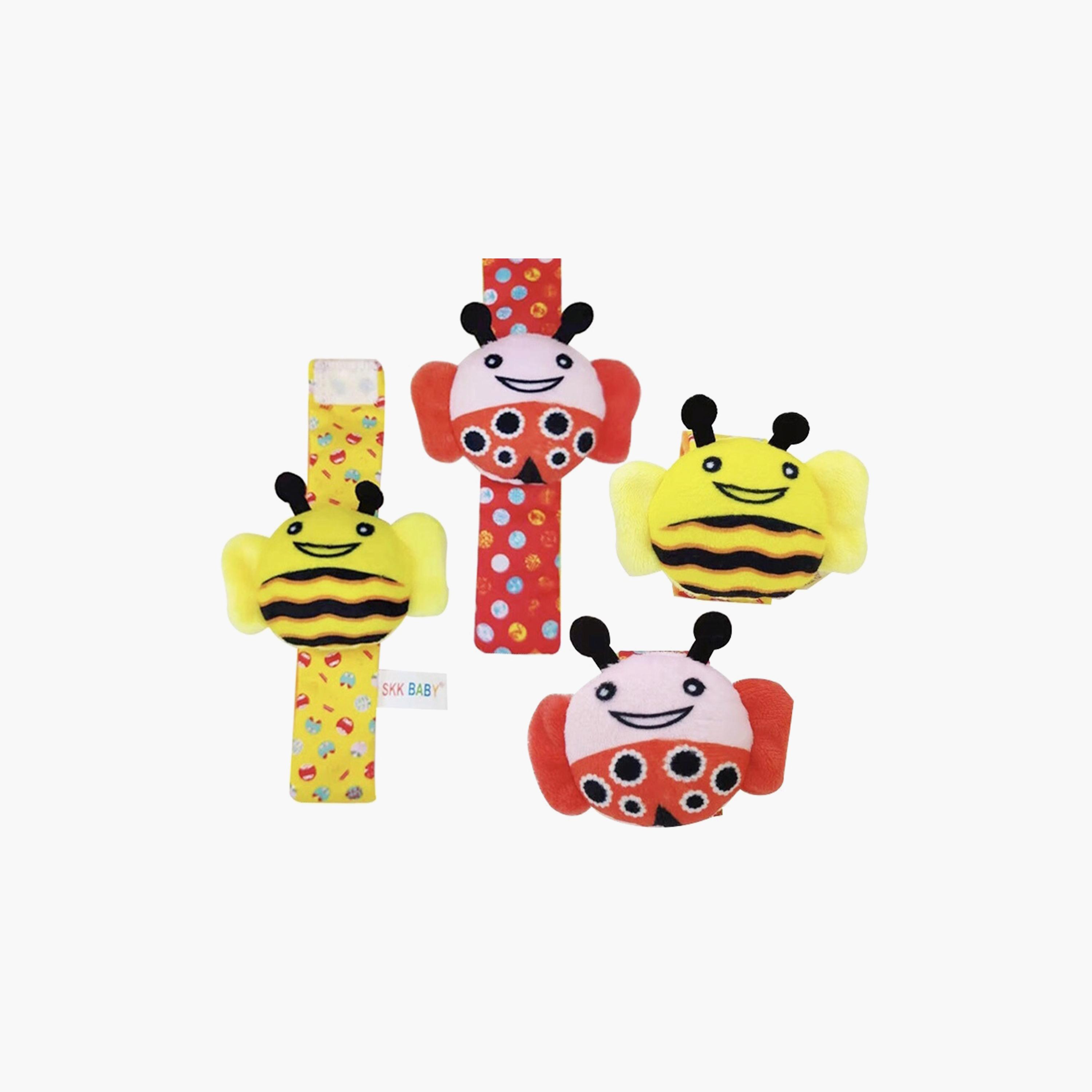 Factory Price Set of Wrist Rattle & Foot Finder Socks, Animal Design E-toys-babyandtoddlertoys-rattlesandteethers-image-2