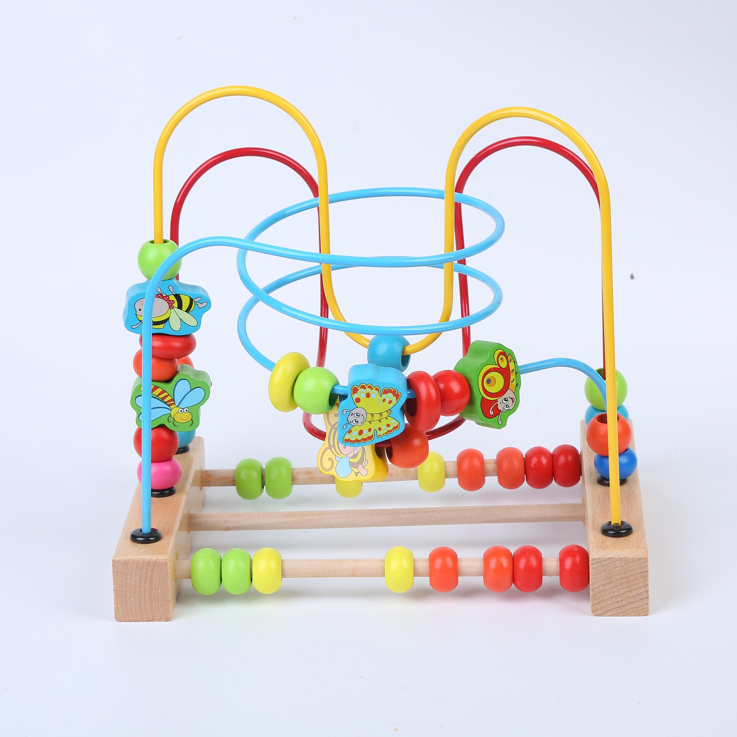 Factory Price Preschool Wooden Kids Bead Maze-toys-babyandtoddlertoys-learningtoys-image-1
