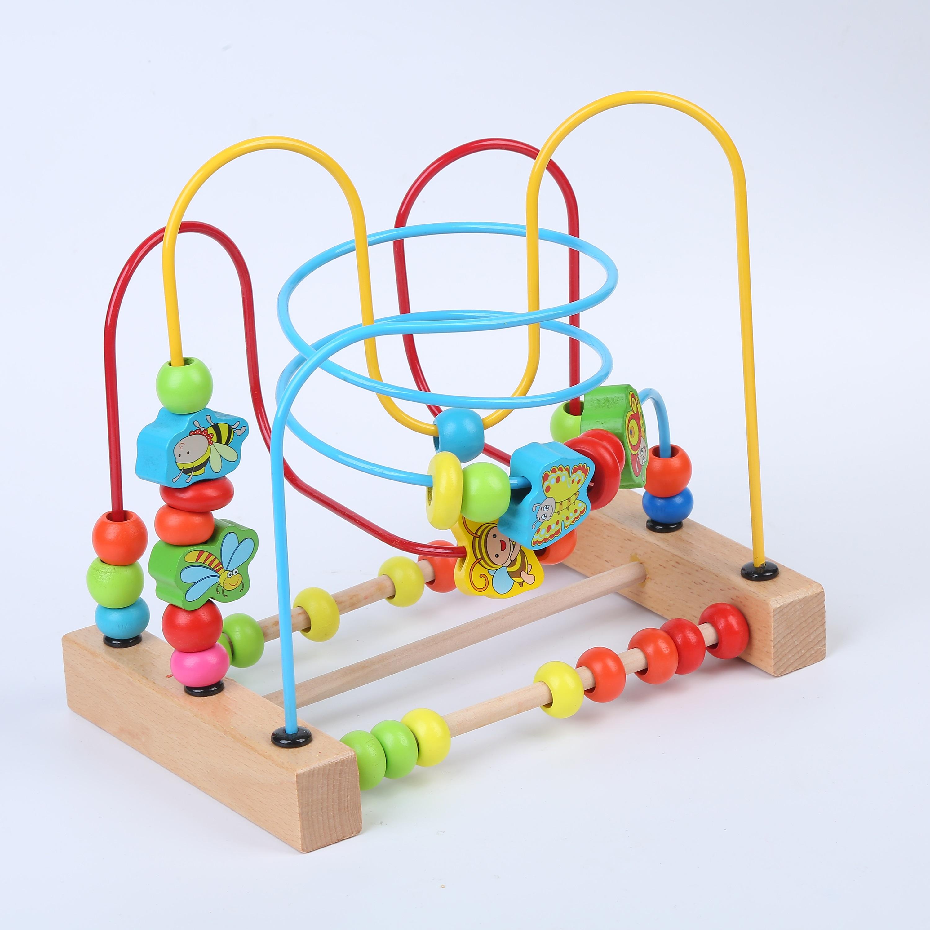 Factory Price Preschool Wooden Kids Bead Maze-toys-babyandtoddlertoys-learningtoys-image-2