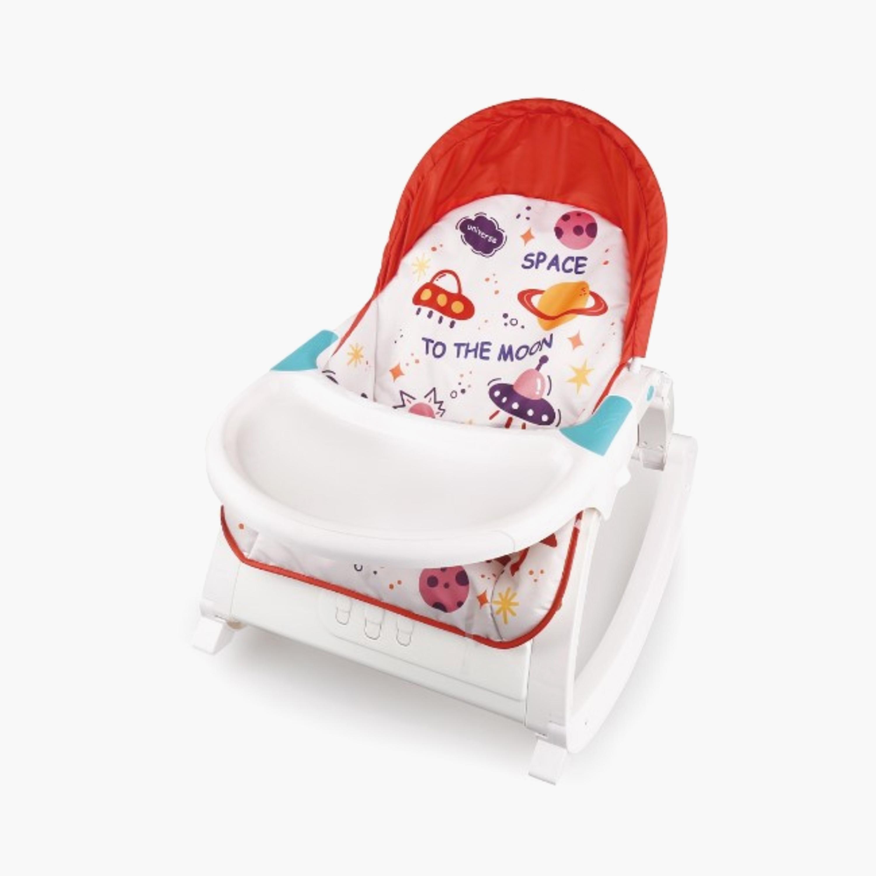 Factory Price Amal Infant To Toddler Music Portable Rocker - Red-baby-infantactivity-rockers-image-1