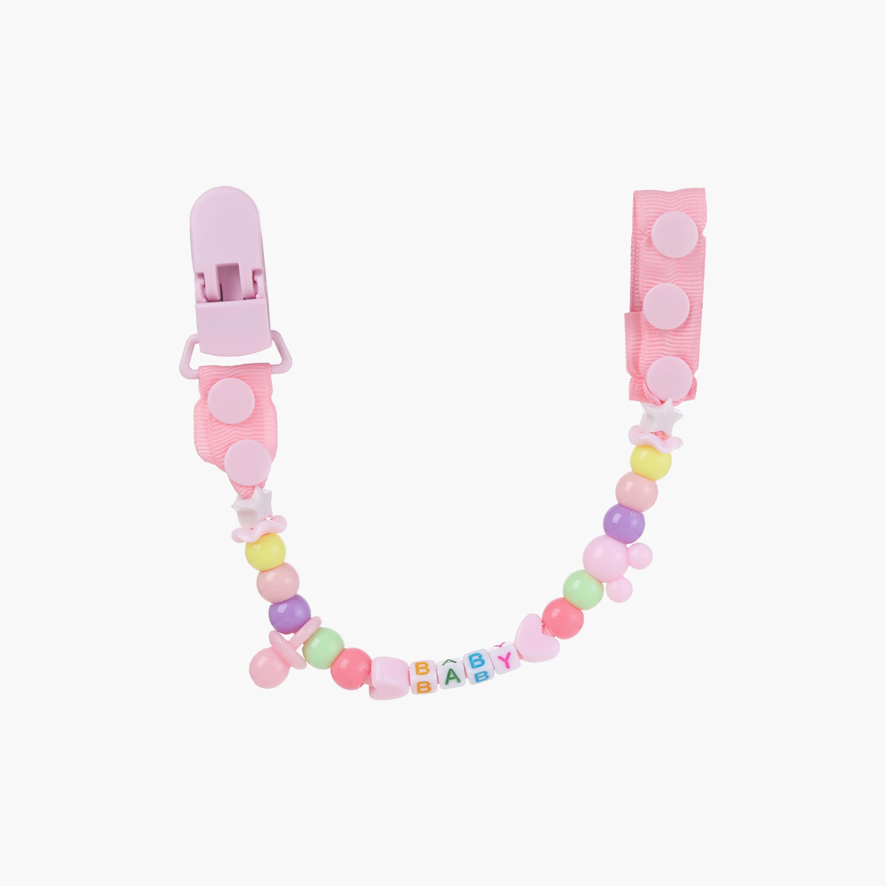 Factory Price Simple Beaded Pacifier Clips-baby-feeding-pacifiers-image-1