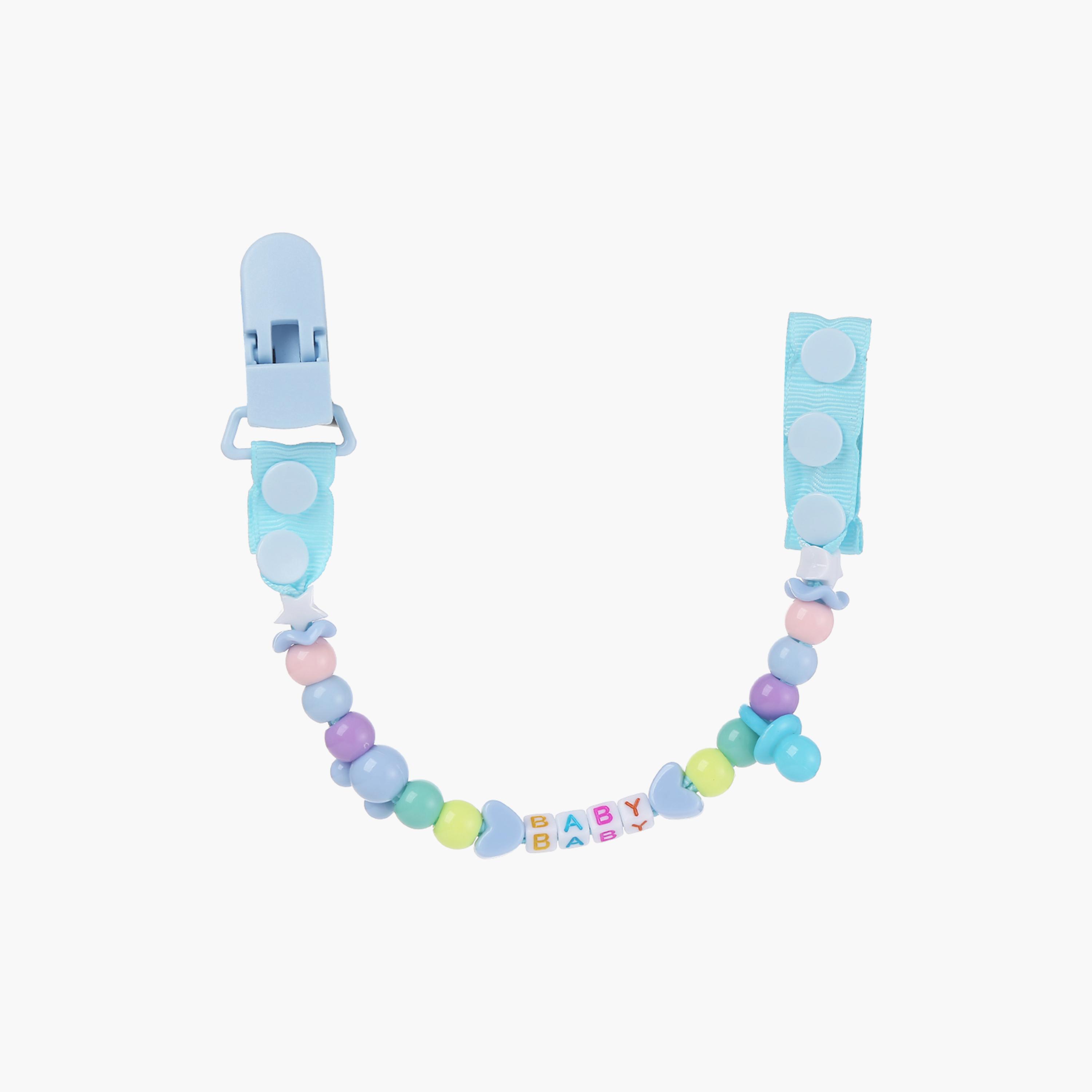 Factory Price Simple Beaded Pacifier Clips-baby-feeding-pacifiers-image-1