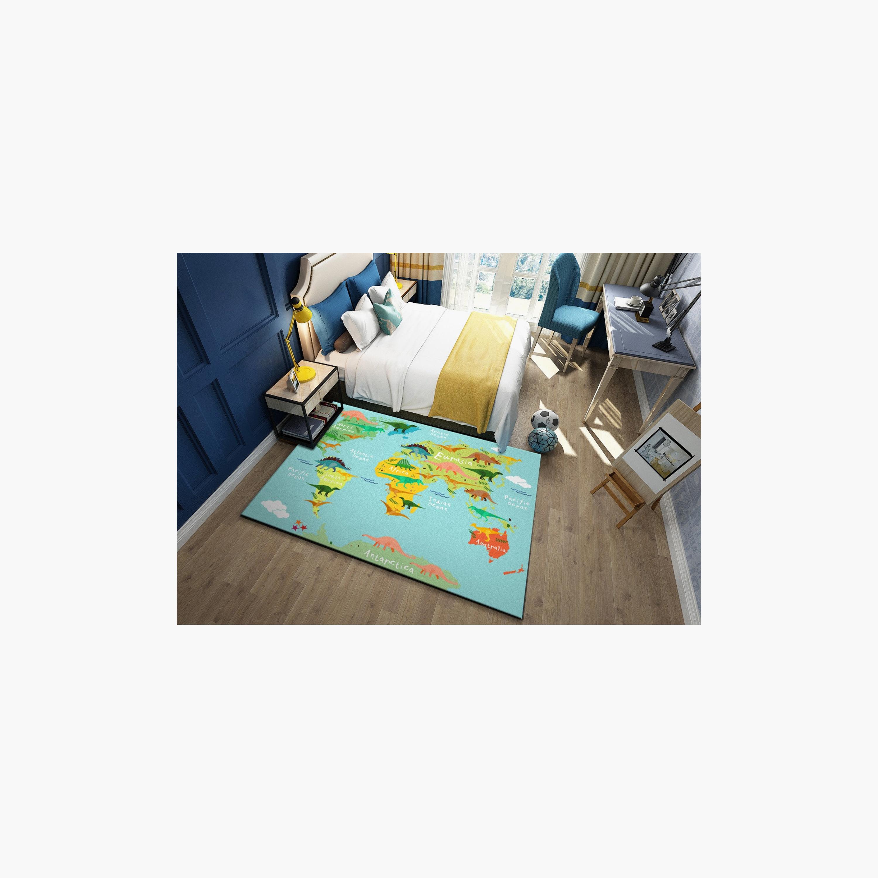  سجادة لغرفة الاطفال من فاكتوري برايس، خريطة العالم-baby-nursery-roomdecor-image-2
