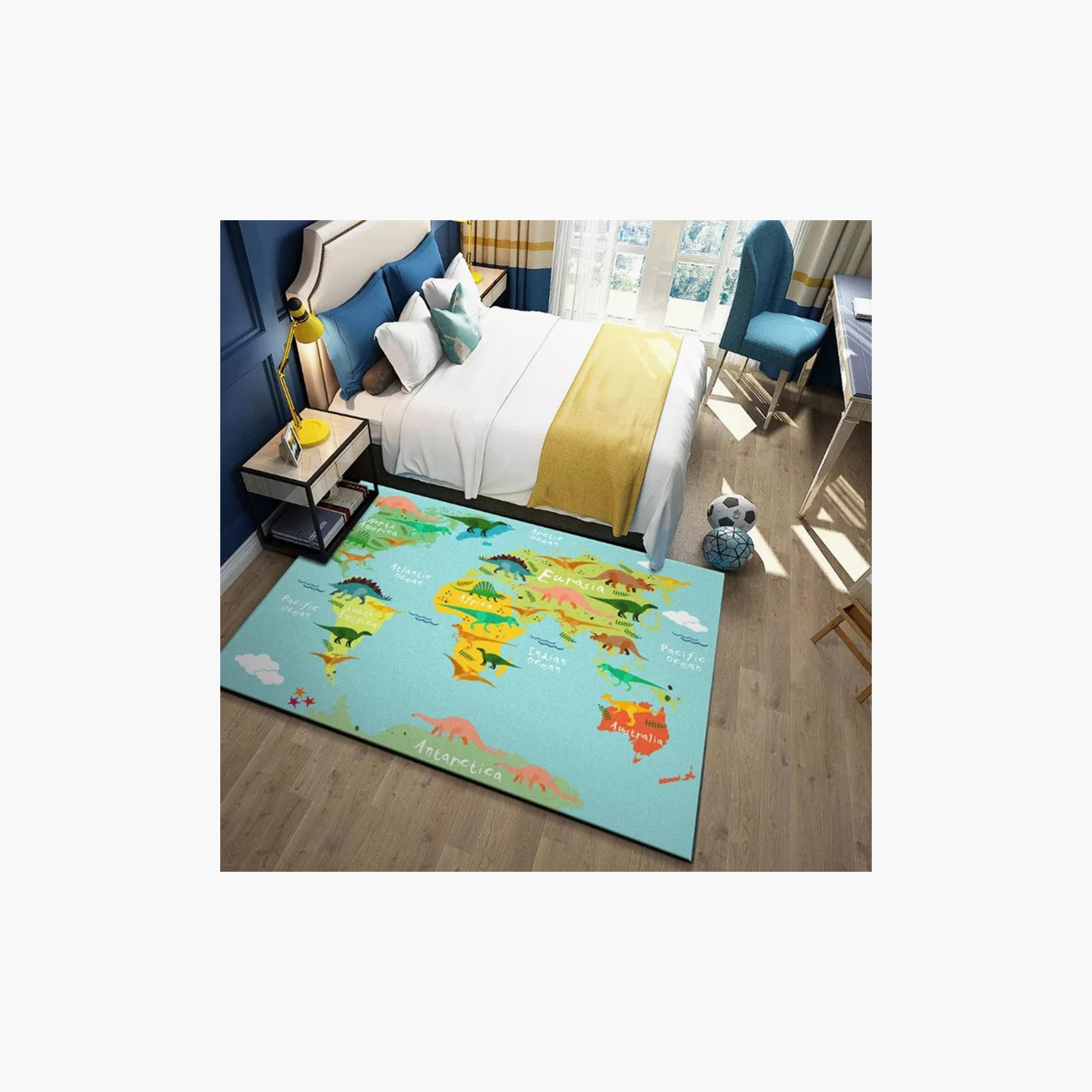   سجادة لغرفة الاطفال من فاكتوري برايس، خريطة العالم-baby-nursery-roomdecor-image-4