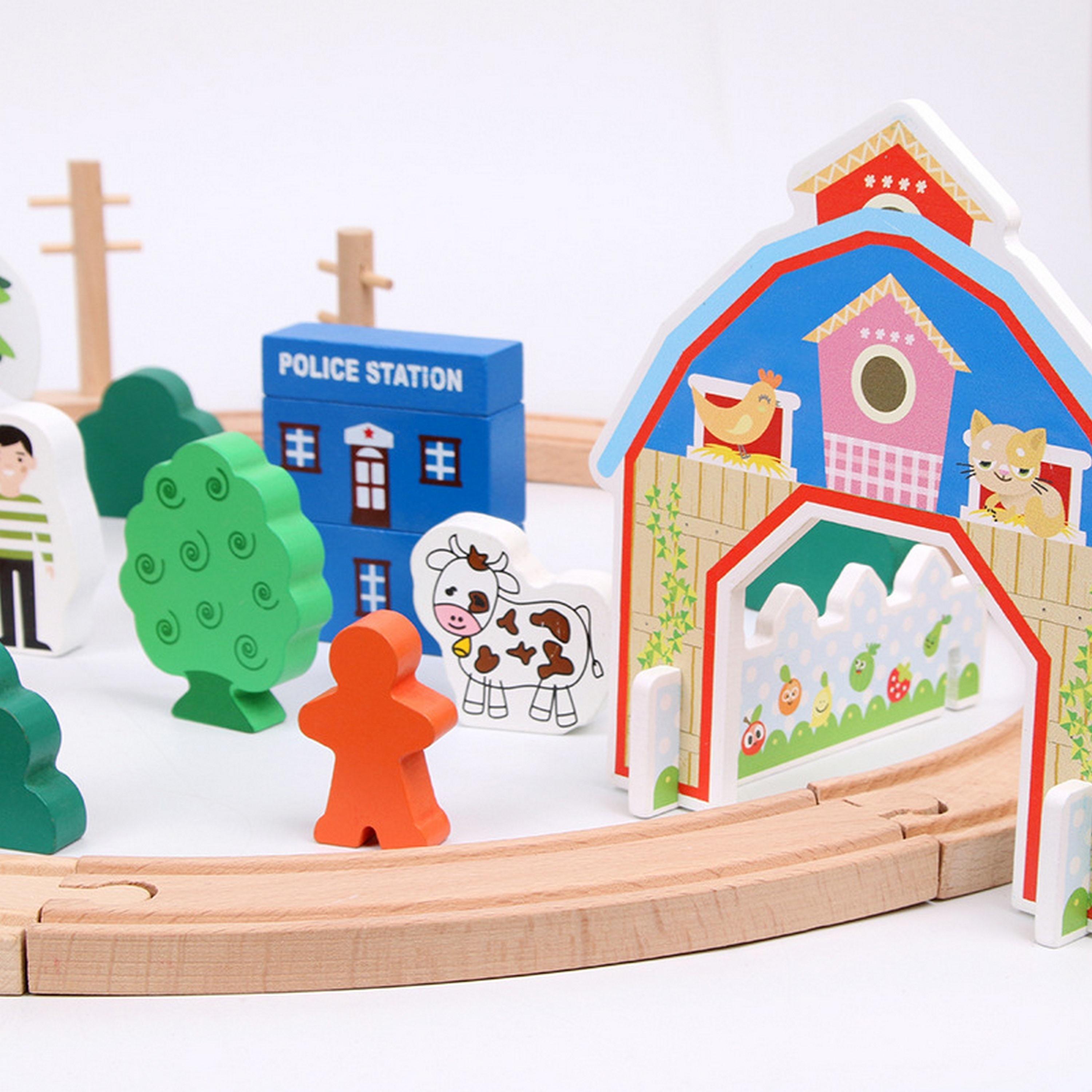 Factory Price 78-Piece Cole Wooden Complete Imperial Train Set-toys-playfigures-actionplaysets-image-4