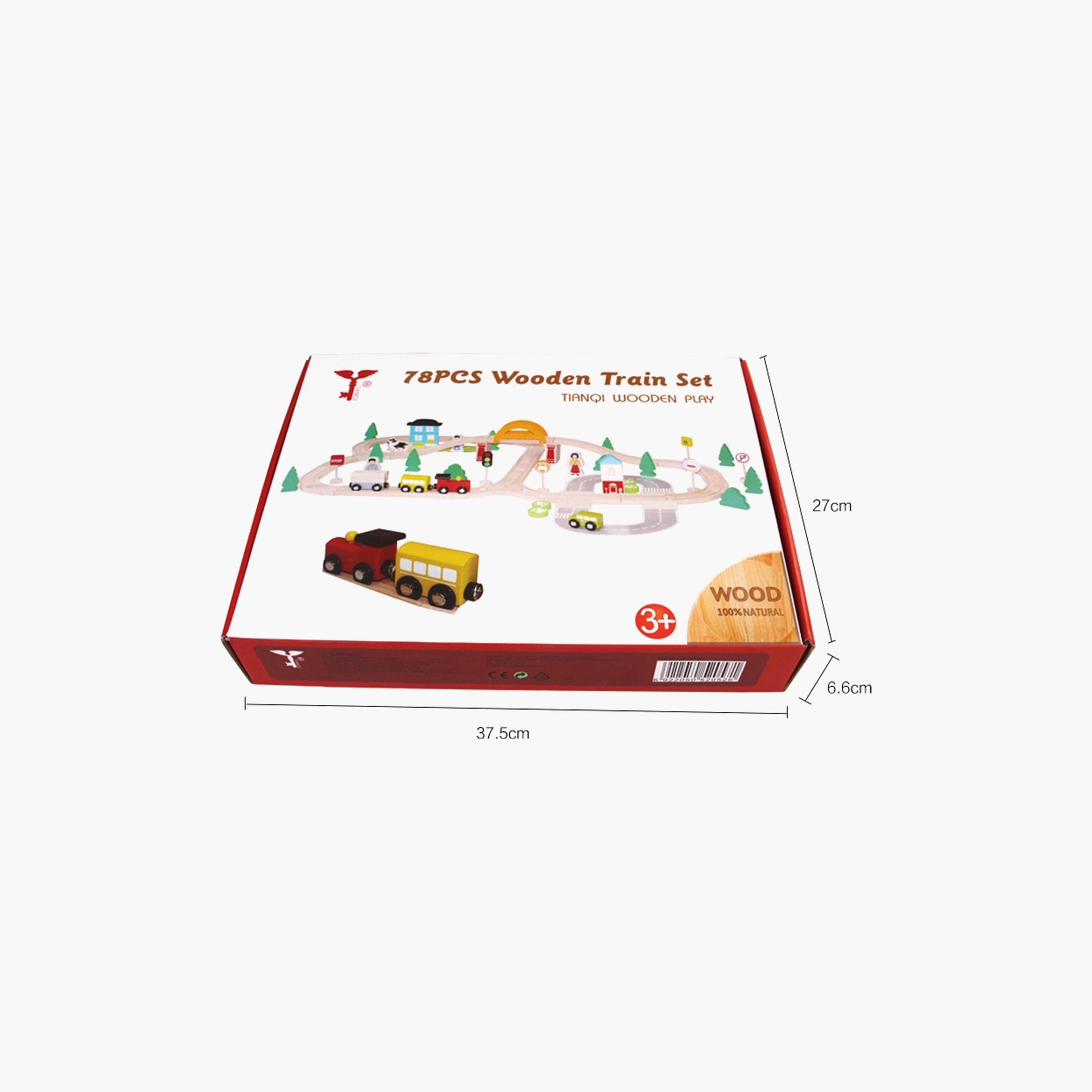 Factory Price 78-Piece Cole Wooden Complete Imperial Train Set-toys-playfigures-actionplaysets-image-5