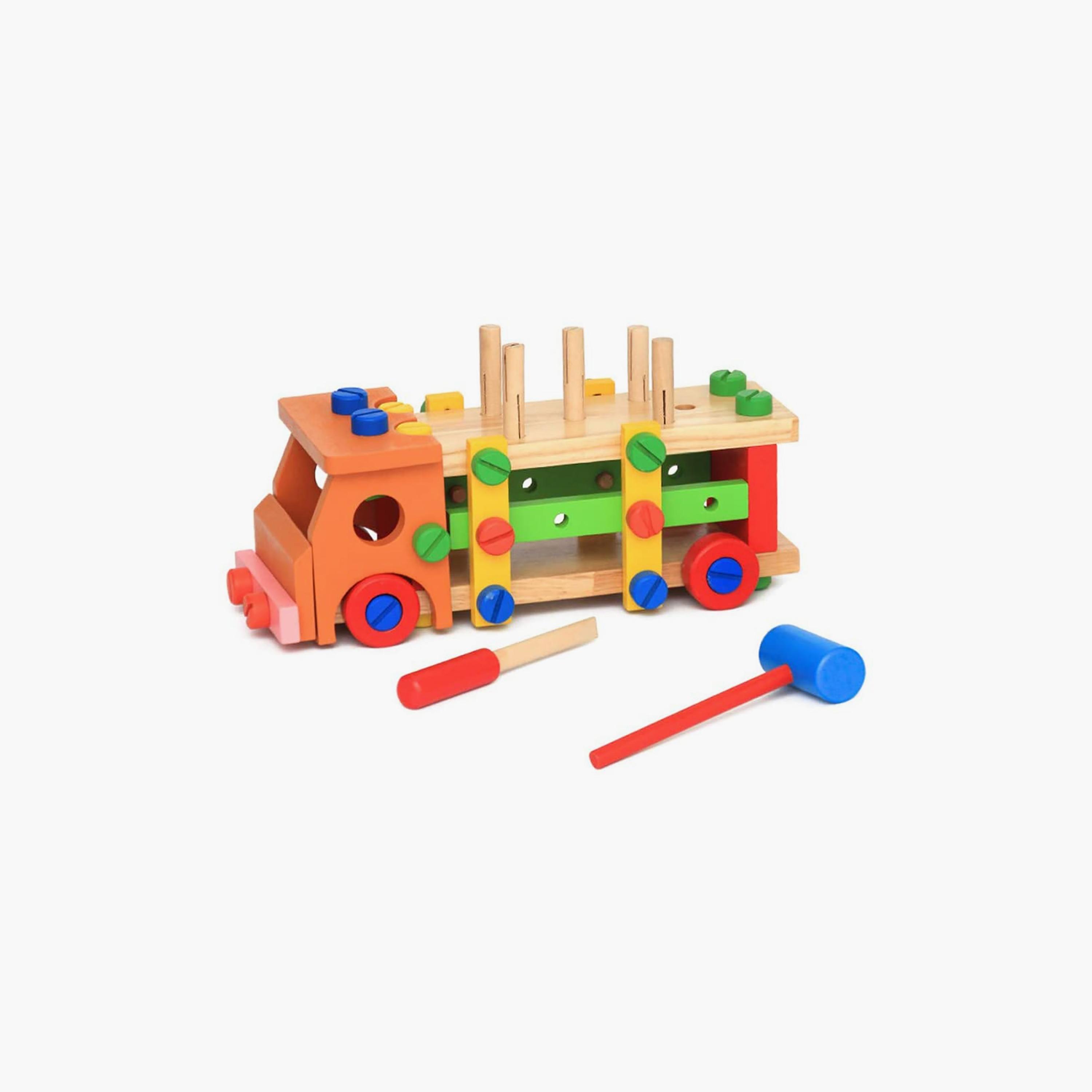  سيارة أنشطة التجميع الخشبية من فاكتوري برايس-toys-babyandtoddlertoys-learningtoys-image-1