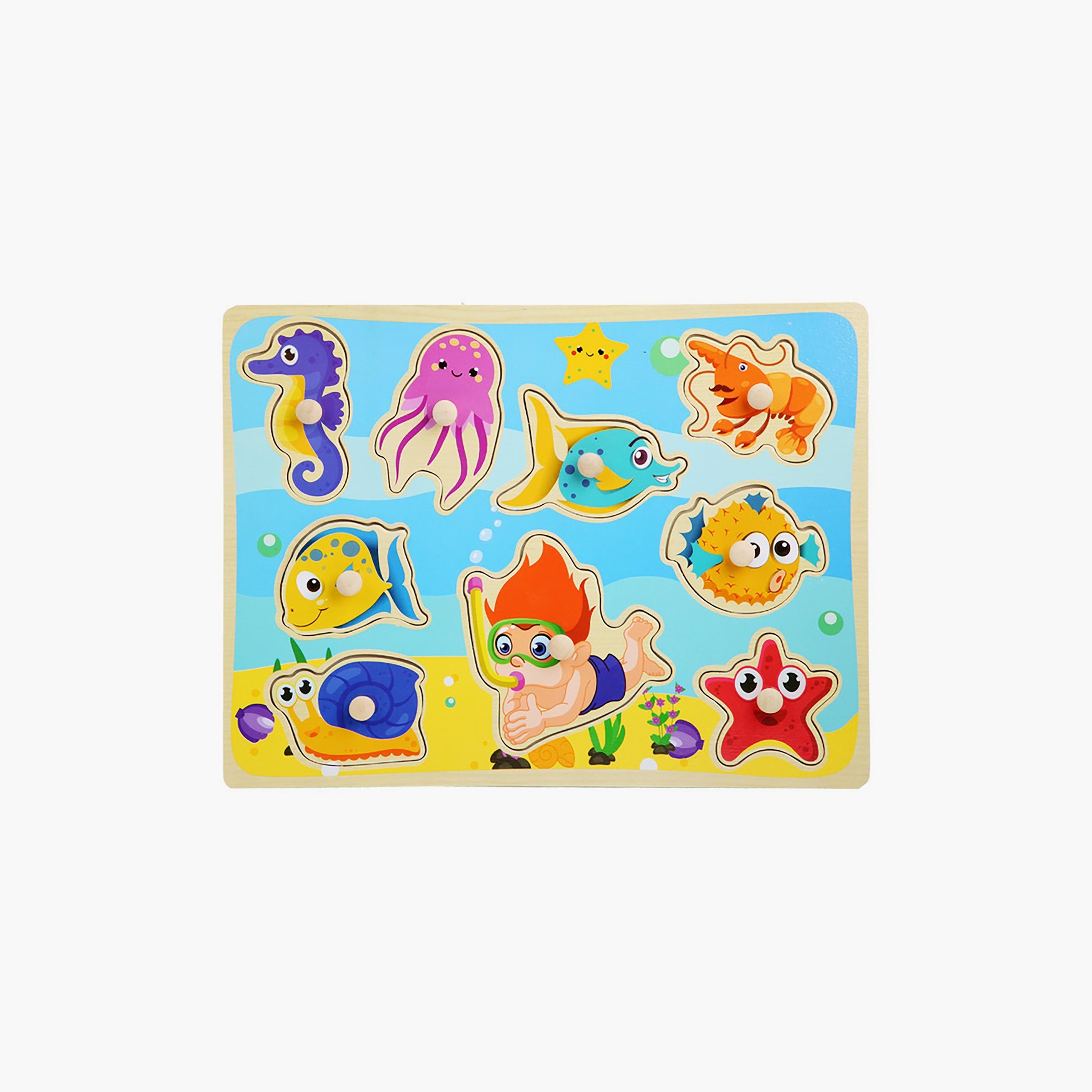 Factory Price Scarlett Wooden Pegged Puzzle, Design C-toys-indoortoys-puzzles-image-1