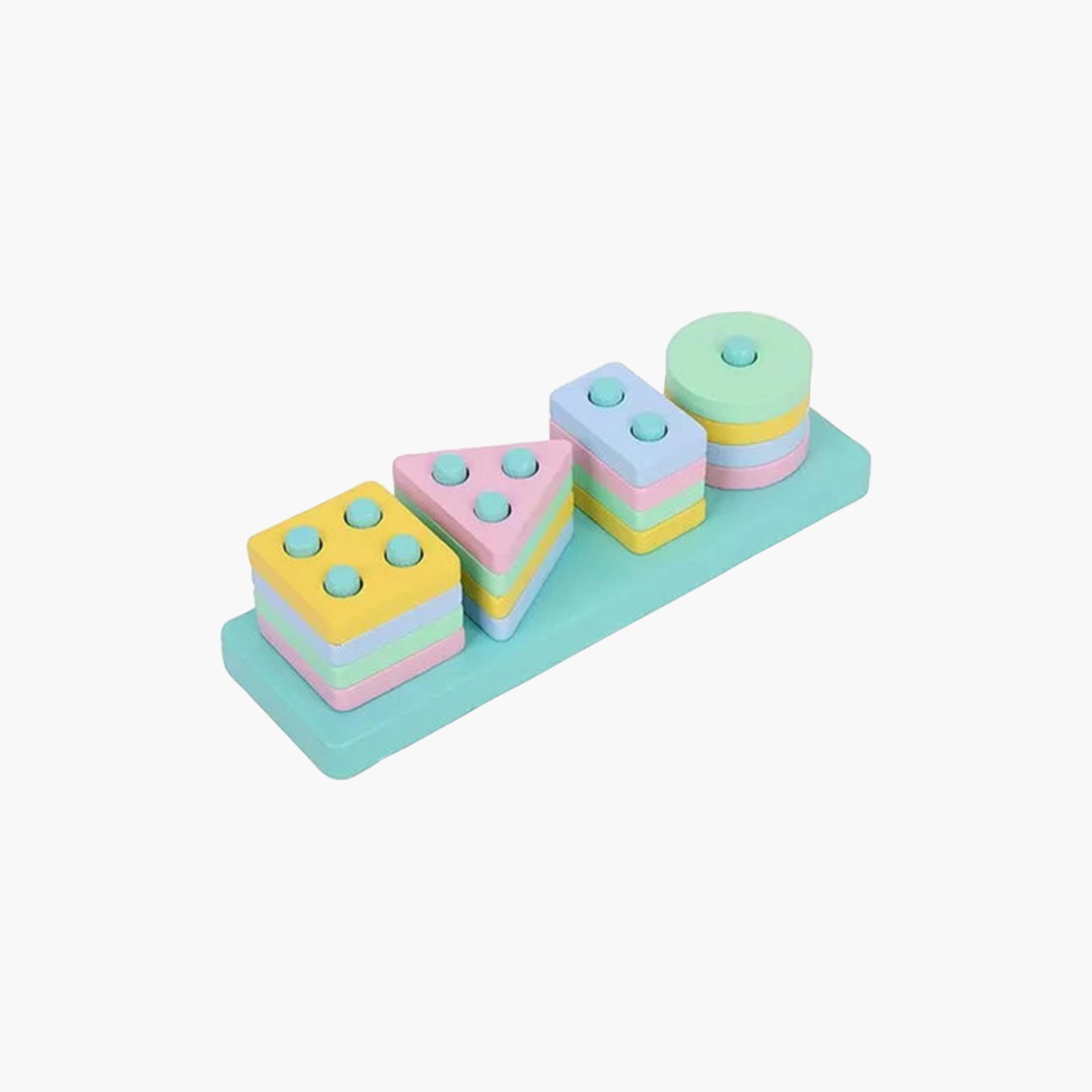 Factory Price Macaron Wooden Rectangle Shape-toys-babyandtoddlertoys-stackingandnestingtoys-image-1
