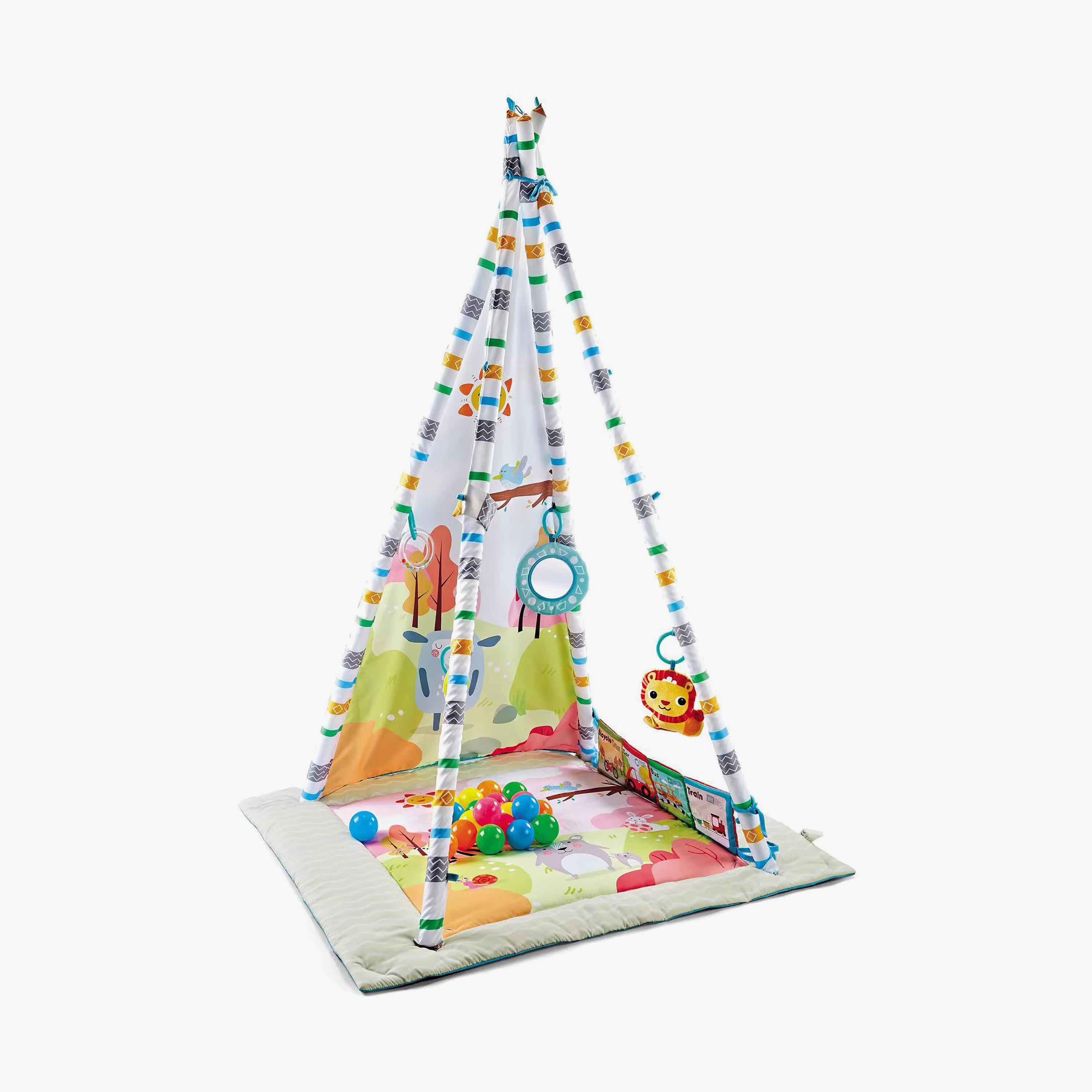 Factory Price 2-In-1 Baby Activity Play Gym & Removable Tent, A-baby-infantactivity-playgyms-image-1