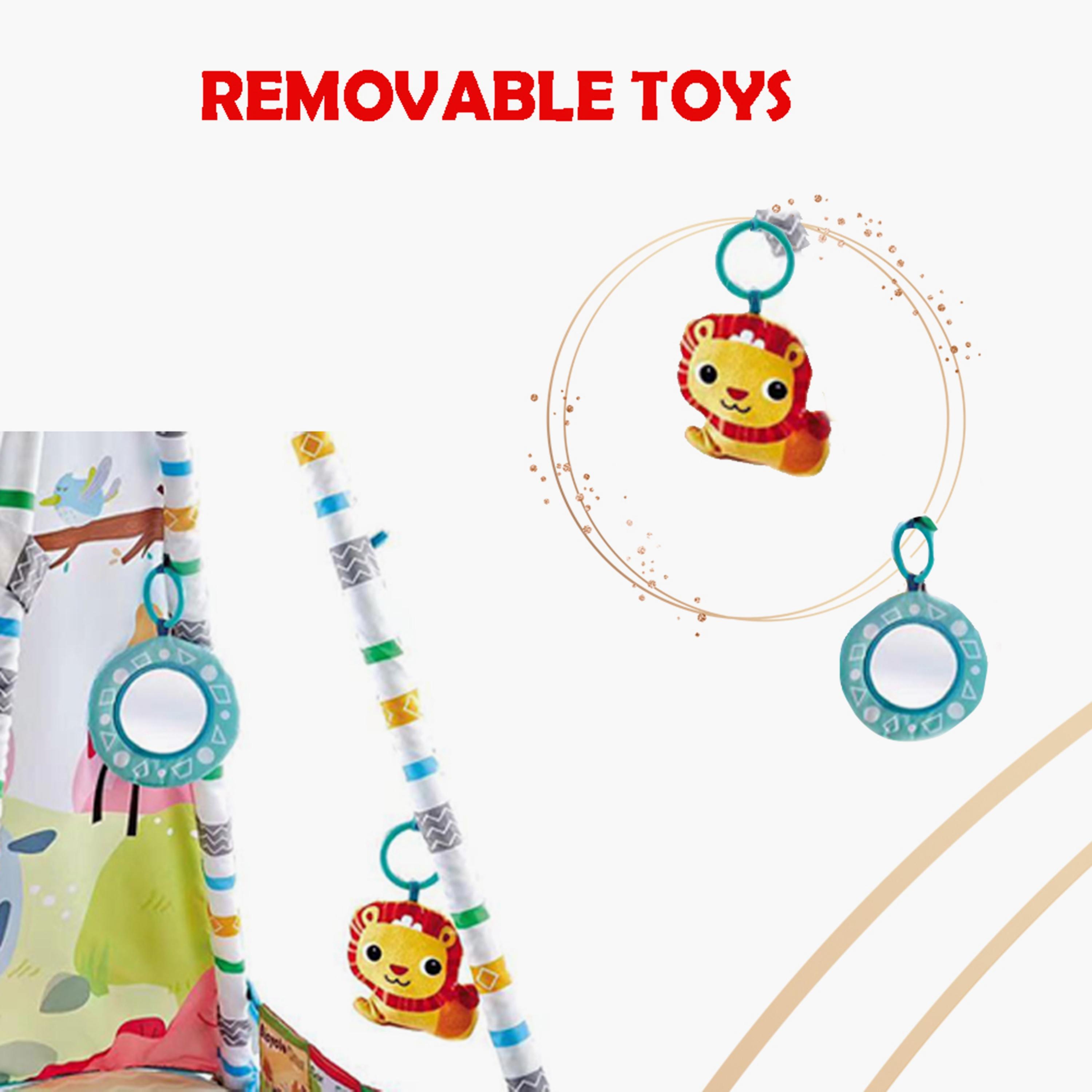 Factory Price 2-In-1 Baby Activity Play Gym & Removable Tent, A-baby-infantactivity-playgyms-image-4