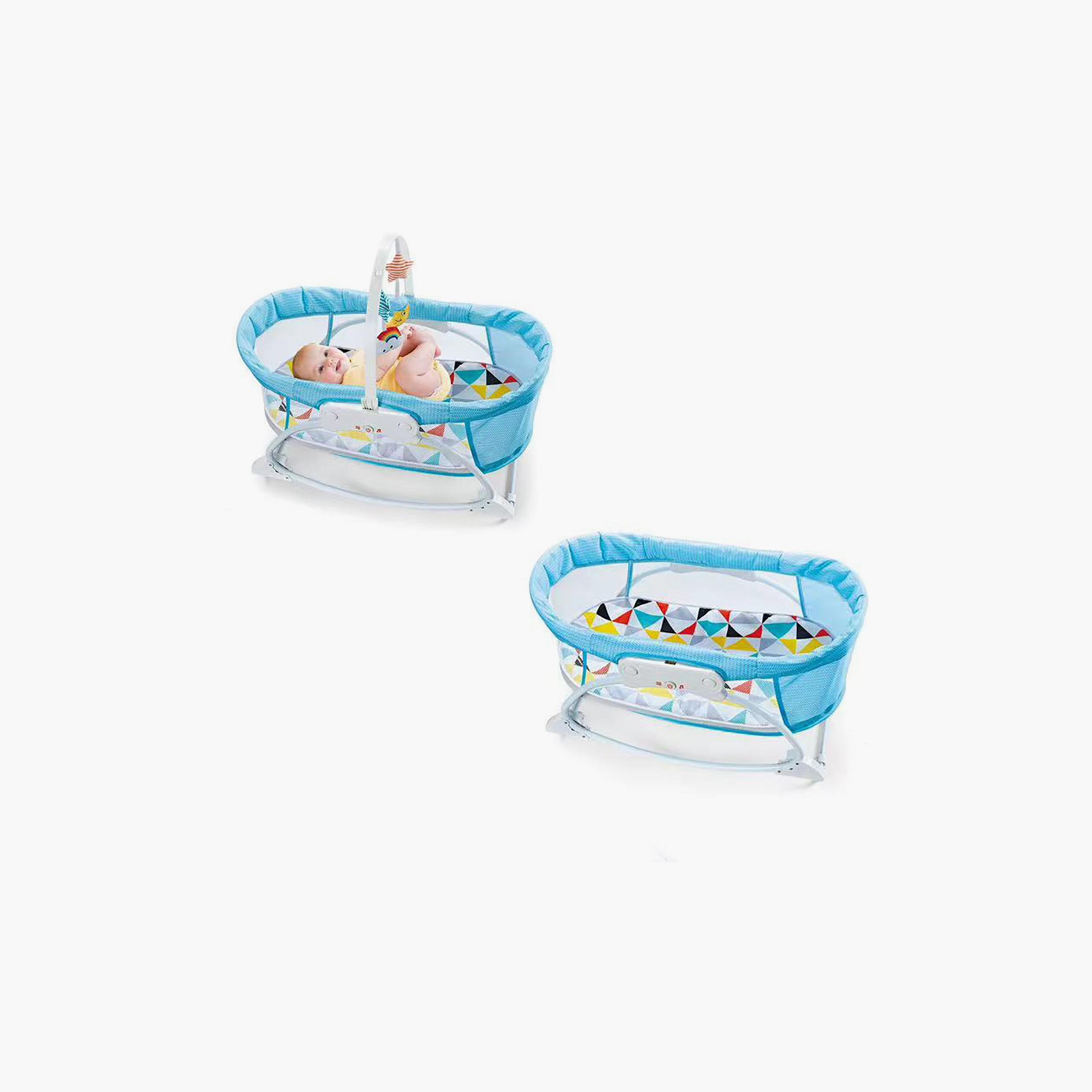 Factory Price Portable Swing Baby Rocker Bassinet-baby-nursery-furniture-cribsandbeds-bassinets-image-4