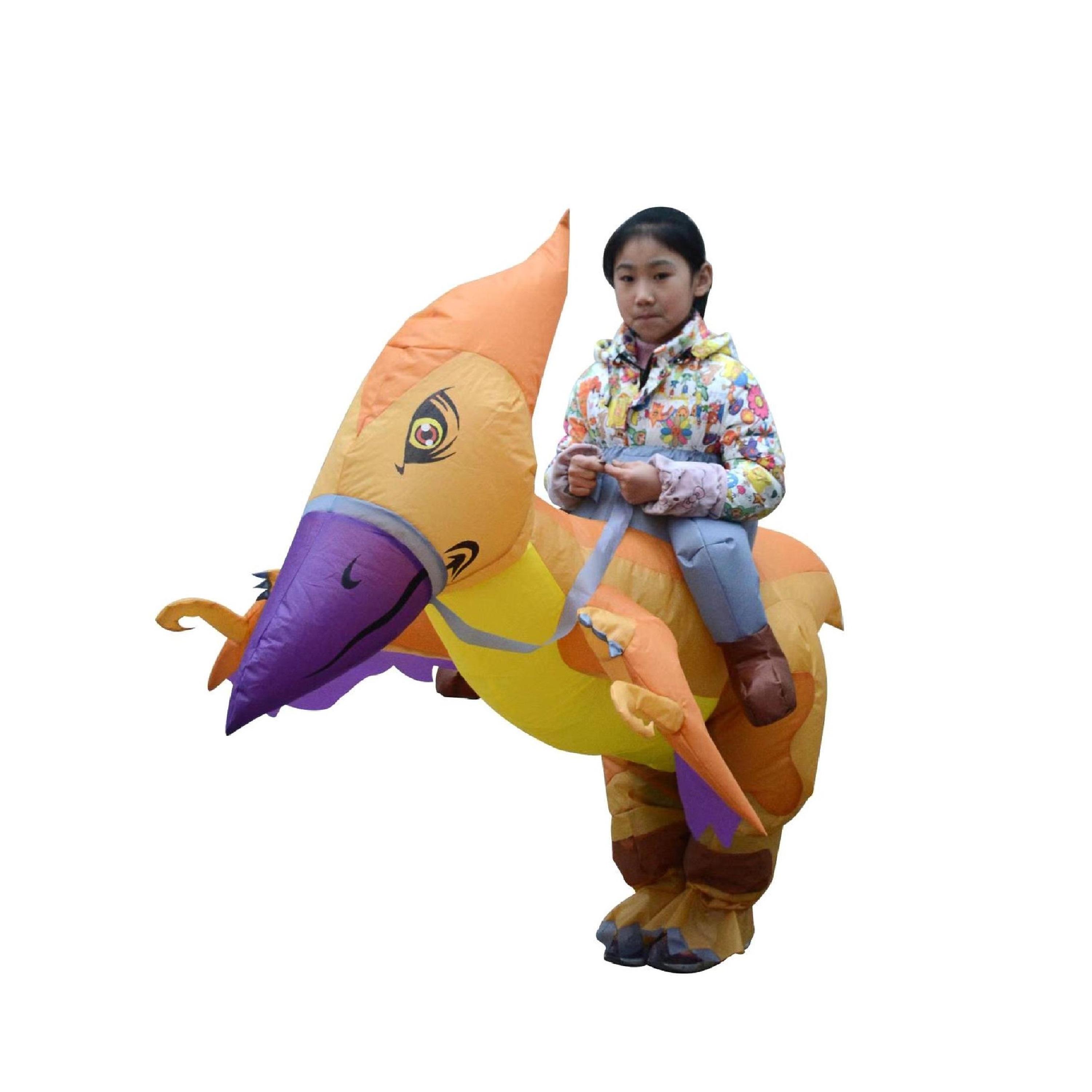 Factory Price Andrew Inflatable Dinosaur Costume For Kids - Orange-boys-clothing-costumes-image-1
