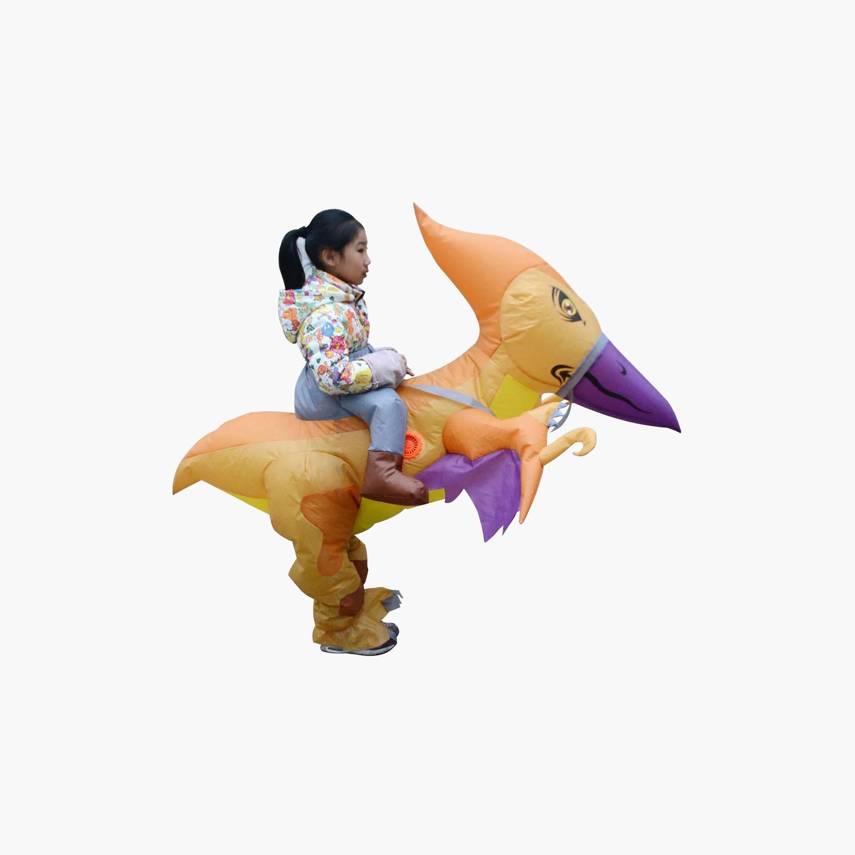 Factory Price Andrew Inflatable Dinosaur Costume For Kids - Orange-boys-clothing-costumes-image-3