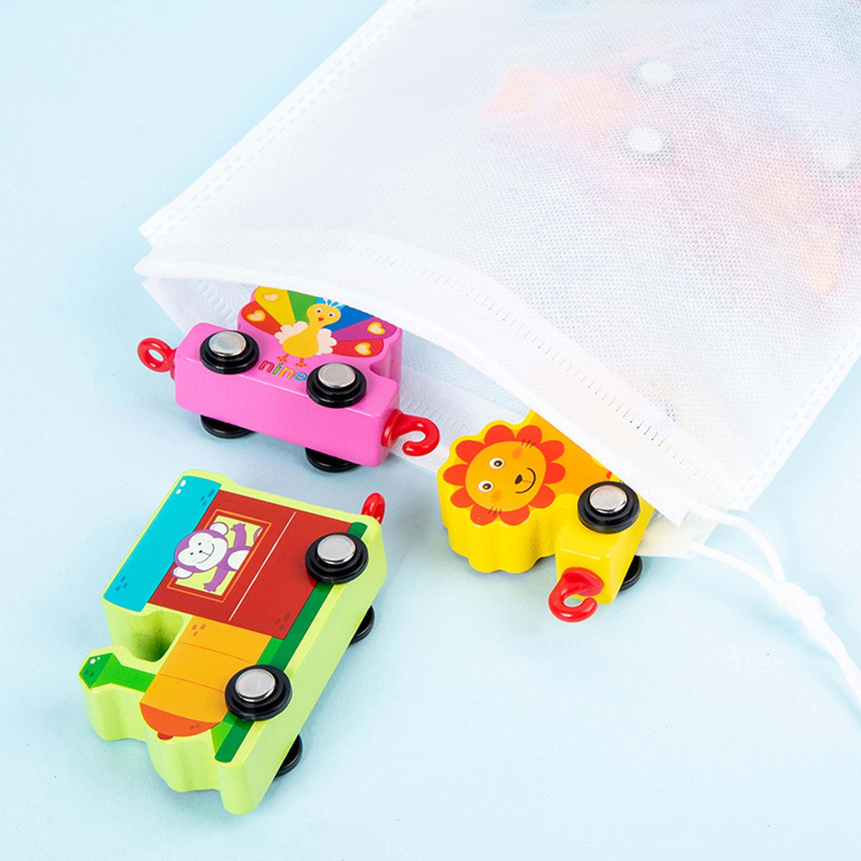  مجموعة قطار سحب وجر حيوانات وحروف أبجدية خشبية  27 قطعة من فاكتوري برايس-toys-babyandtoddlertoys-learningtoys-image-2