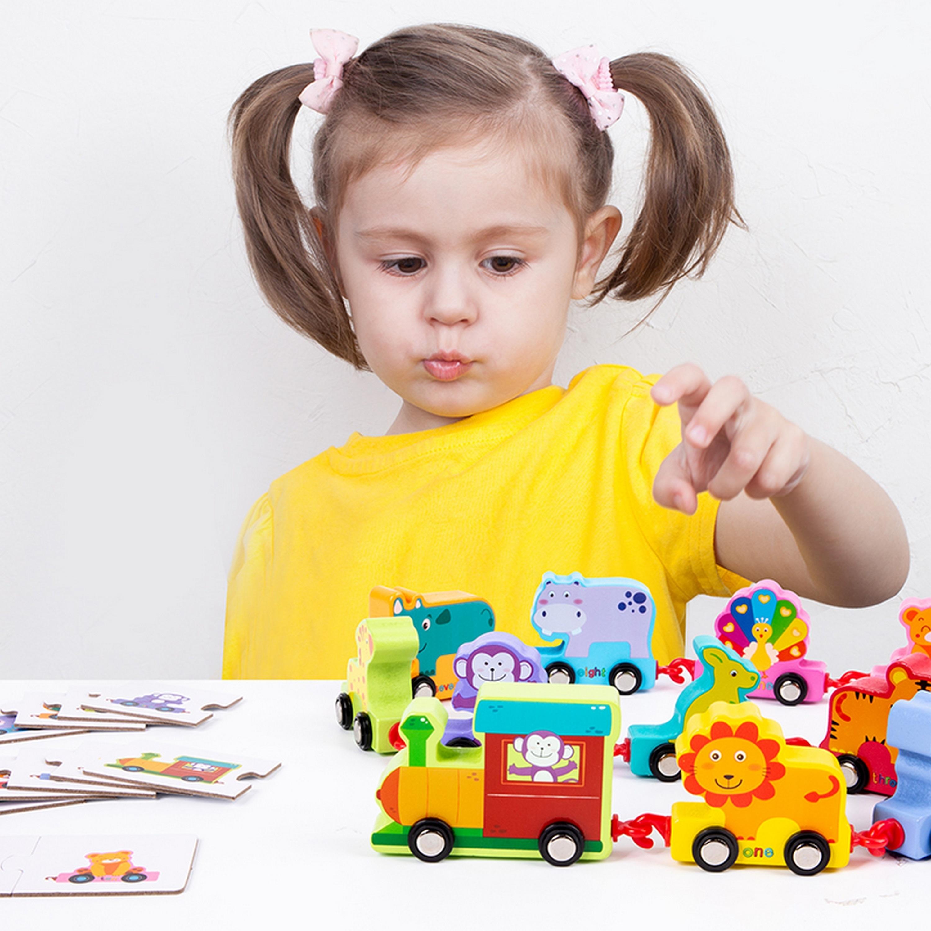  مجموعة قطار سحب وجر حيوانات وحروف أبجدية خشبية  27 قطعة من فاكتوري برايس-toys-babyandtoddlertoys-learningtoys-image-4