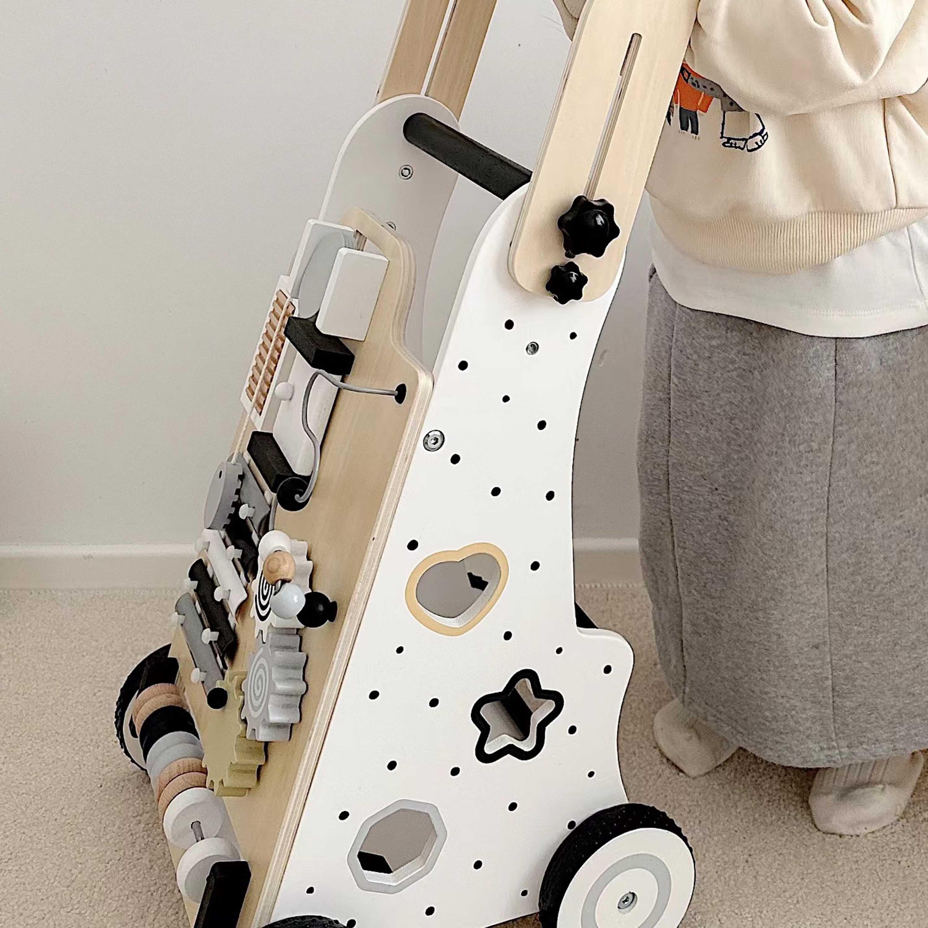  مشاية أطفال خشبية ومركز أنشطة متعدد الوظائف من فاكتوري برايس-toys-babyandtoddlertoys-learningtoys-image-2