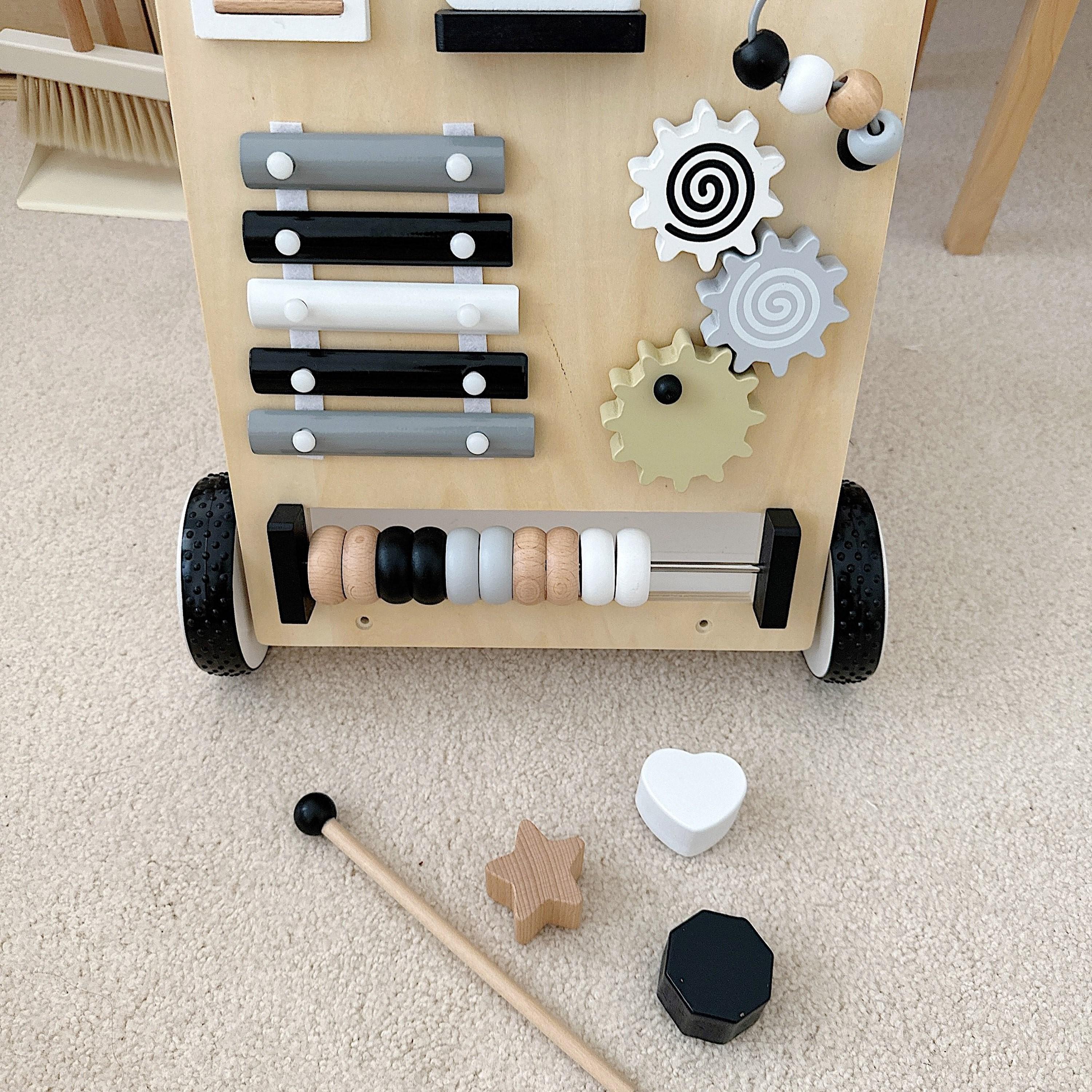  مشاية أطفال خشبية ومركز أنشطة متعدد الوظائف من فاكتوري برايس-toys-babyandtoddlertoys-learningtoys-image-5