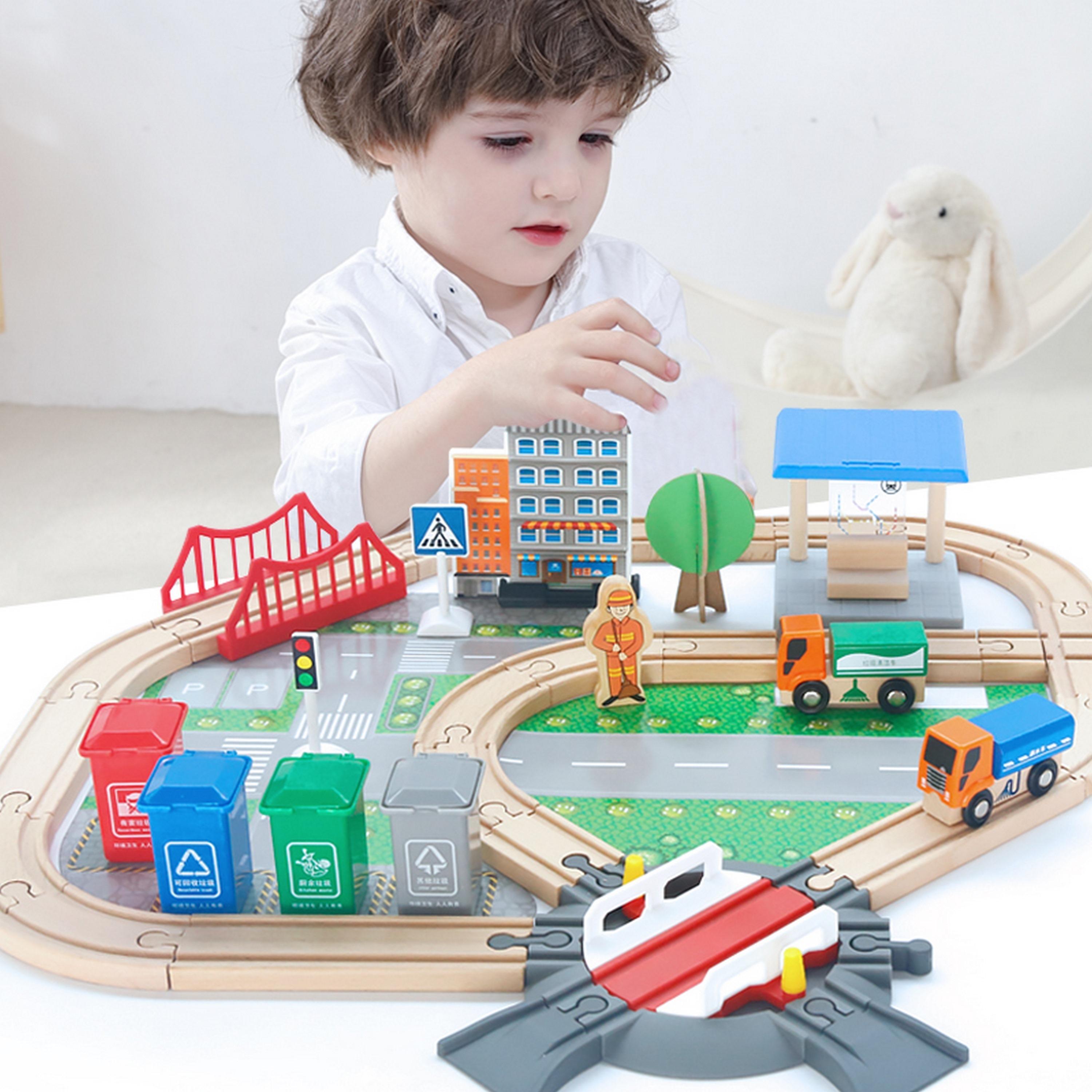 Factory Price 130-Piece Wooden Freestyle Imperial Train Set-toys-playfigures-actionplaysets-image-5