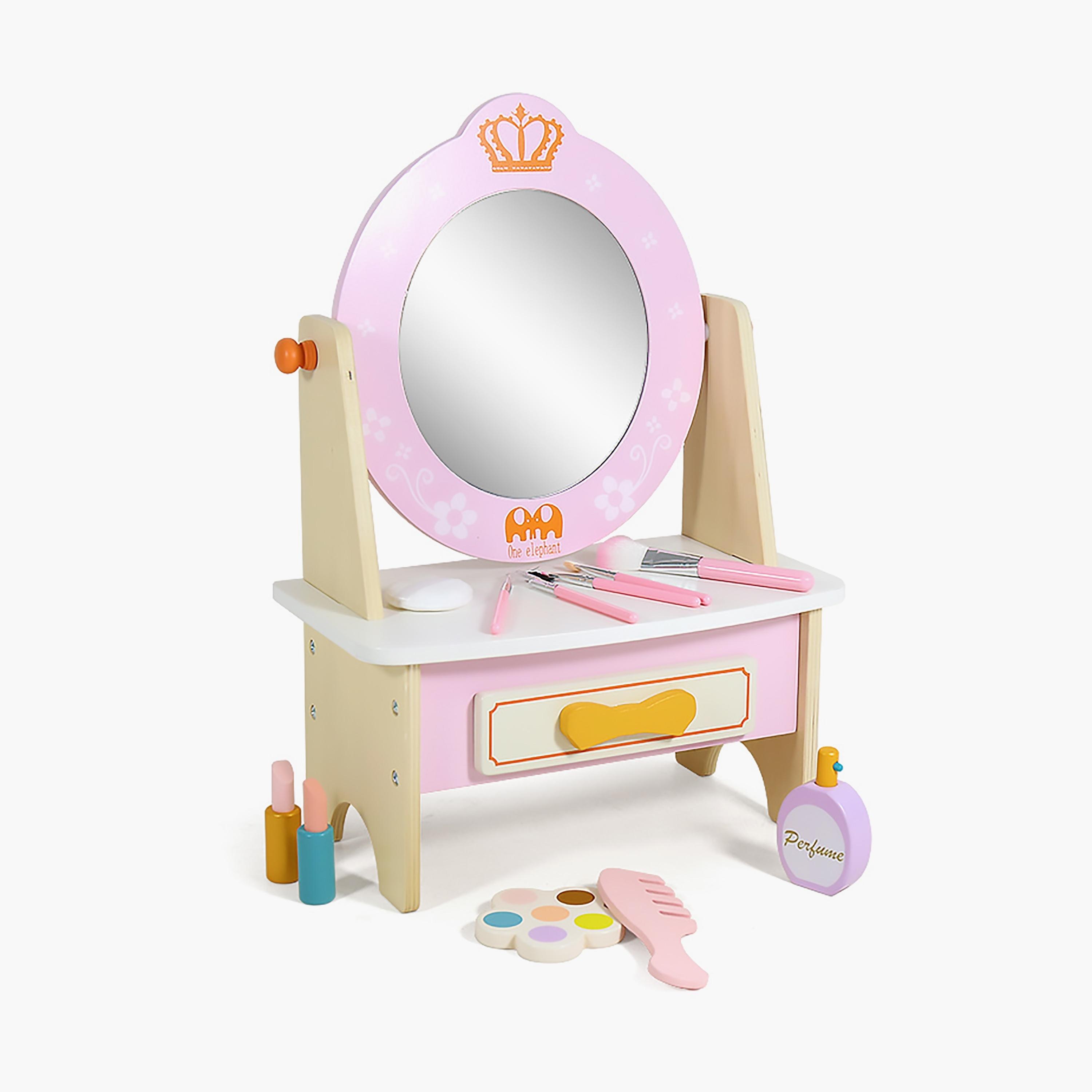 Factory Price Romy Wooden Dressing Table with Accessories, A-toys-roleplay-makeupandcosmeticsets-image-1