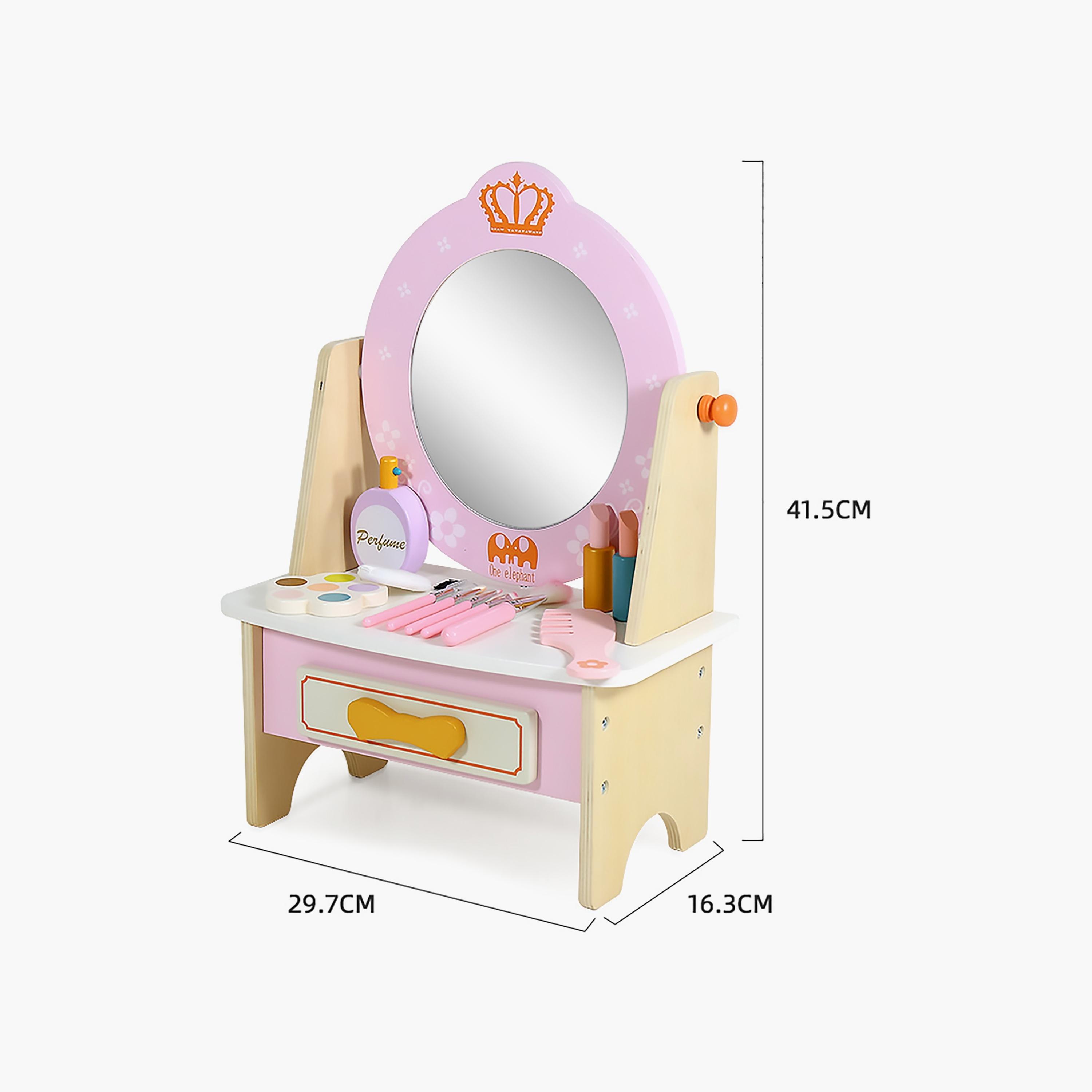 Factory Price Romy Wooden Dressing Table with Accessories, A-toys-roleplay-makeupandcosmeticsets-image-4