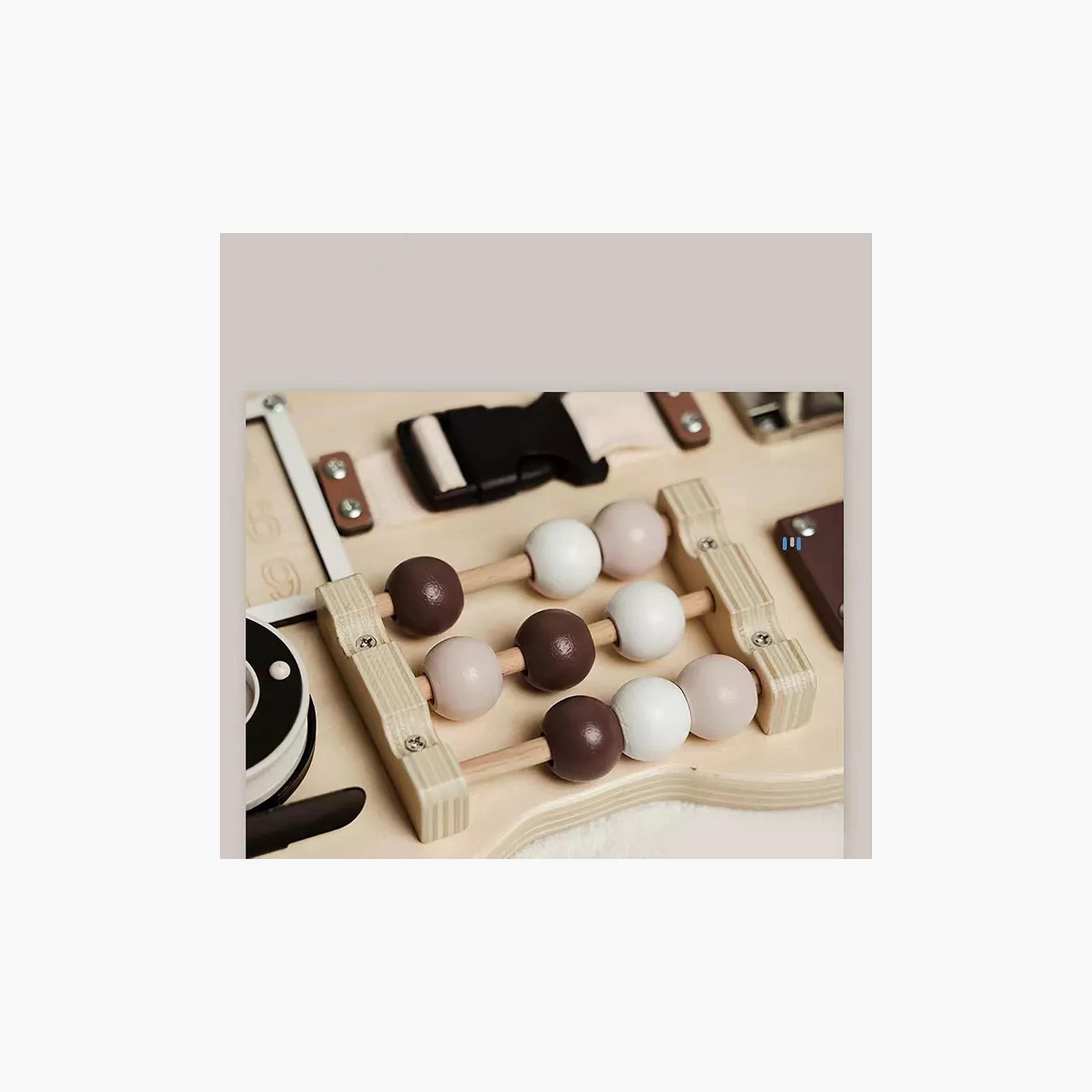  لوحة انشغال خشبي مونتيسوري 12 في 1 على شكل دب من فاكتوري برايس-toys-babyandtoddlertoys-learningtoys-image-5