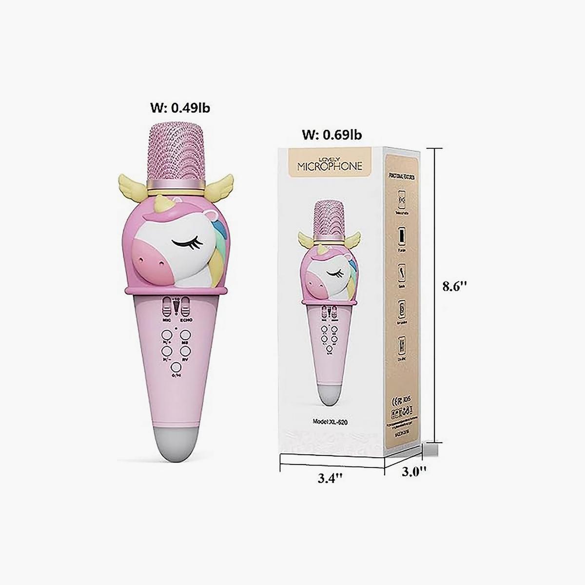 Factory Price Unicorn Wireless Karaoke Microphone-toys-babyandtoddlertoys-lightsandmusicaltoys-image-3