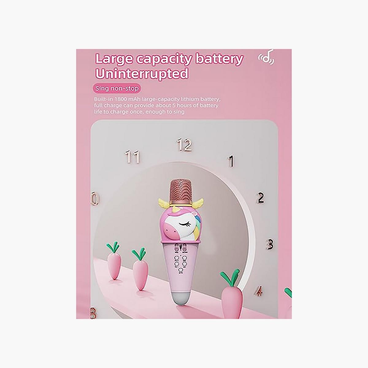 Factory Price Unicorn Wireless Karaoke Microphone-toys-babyandtoddlertoys-lightsandmusicaltoys-image-5