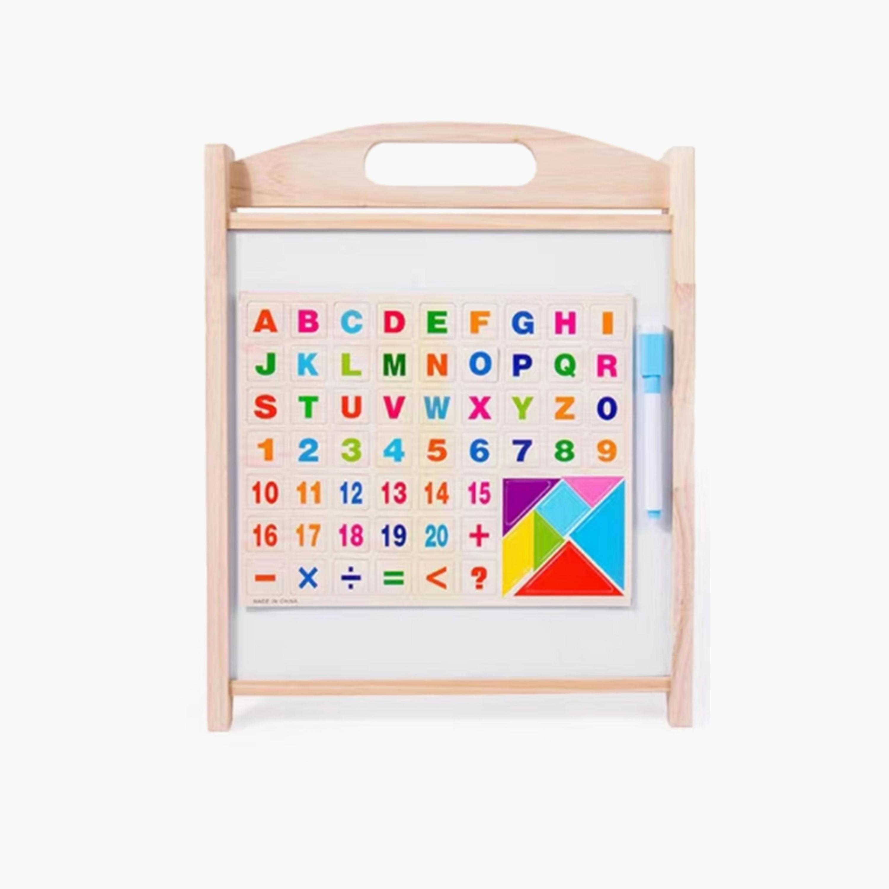  لوحة تعليمية خشبية مغناطيسية ولعبة ربط الحروف الأبجدية من فاكتوري برايس-toys-babyandtoddlertoys-learningtoys-image-1
