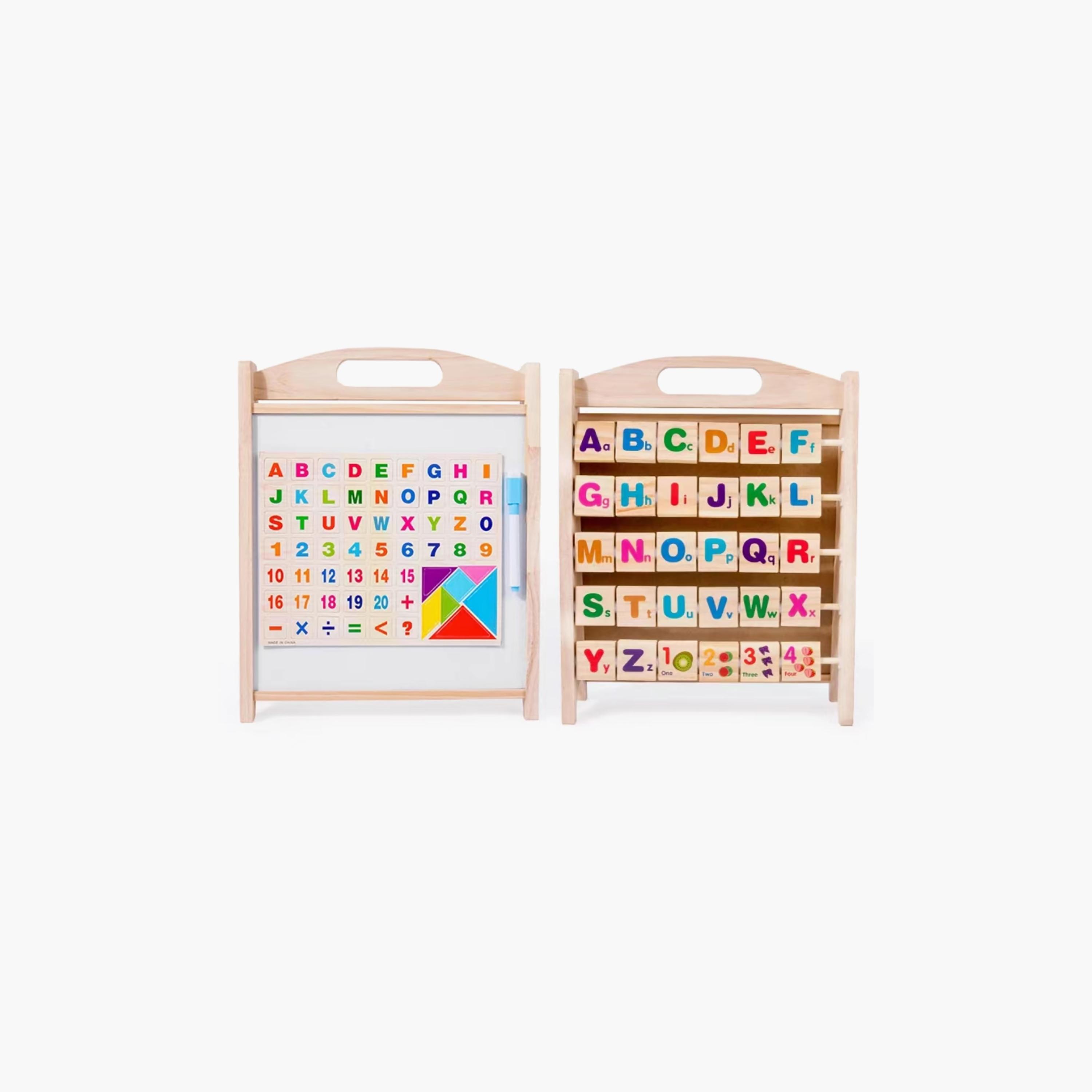 لوحة تعليمية خشبية مغناطيسية ولعبة ربط الحروف الأبجدية من فاكتوري برايس-toys-babyandtoddlertoys-learningtoys-image-2