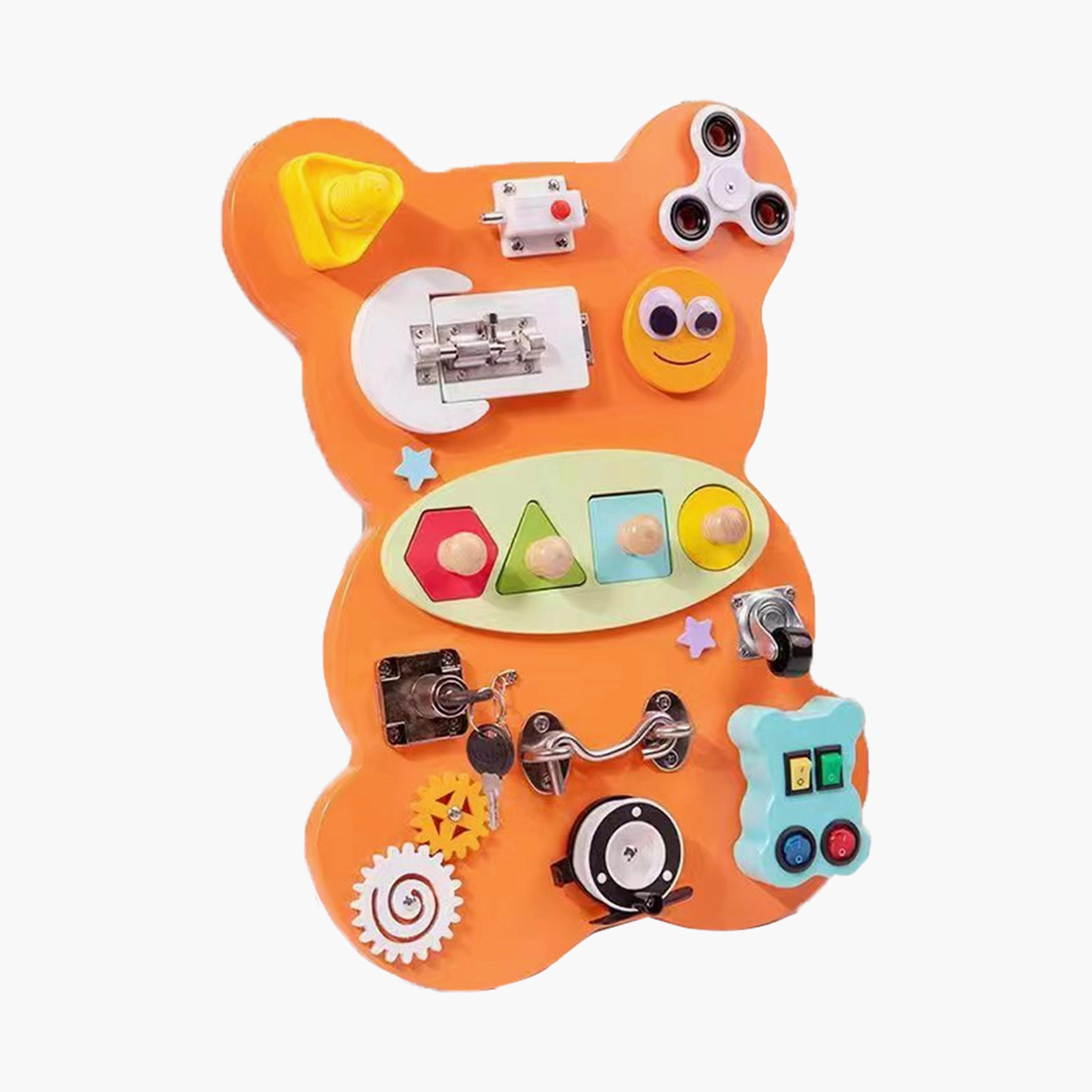  لوحة انشغال متعددة الوظائف 12 في 1 على شكل دب لطيف من فاكتوري برايس-toys-babyandtoddlertoys-learningtoys-image-1