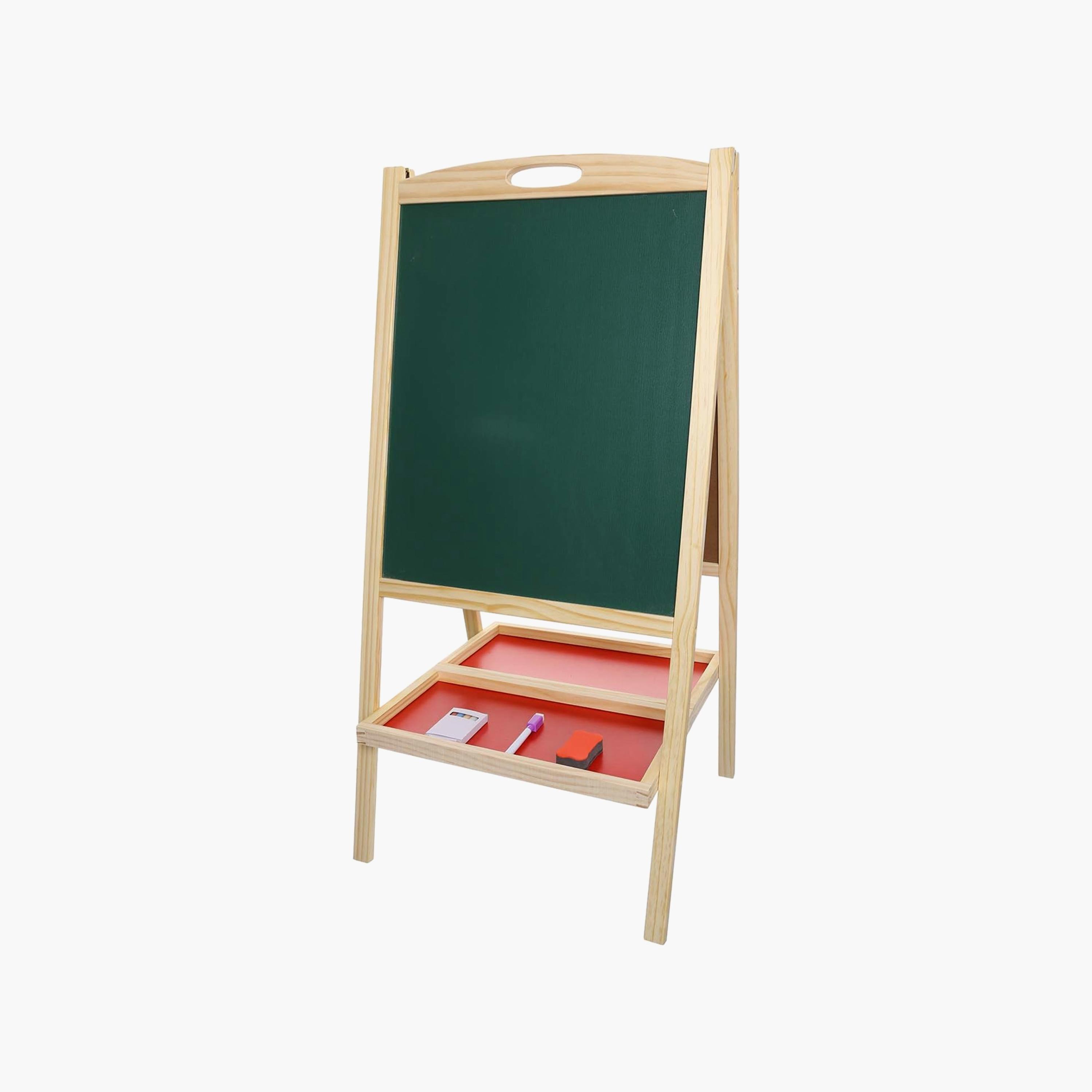 Factory Price Two Sided Wooden Easel With Drawing Accessories & Abacus-school-stationery-accessories-image-2