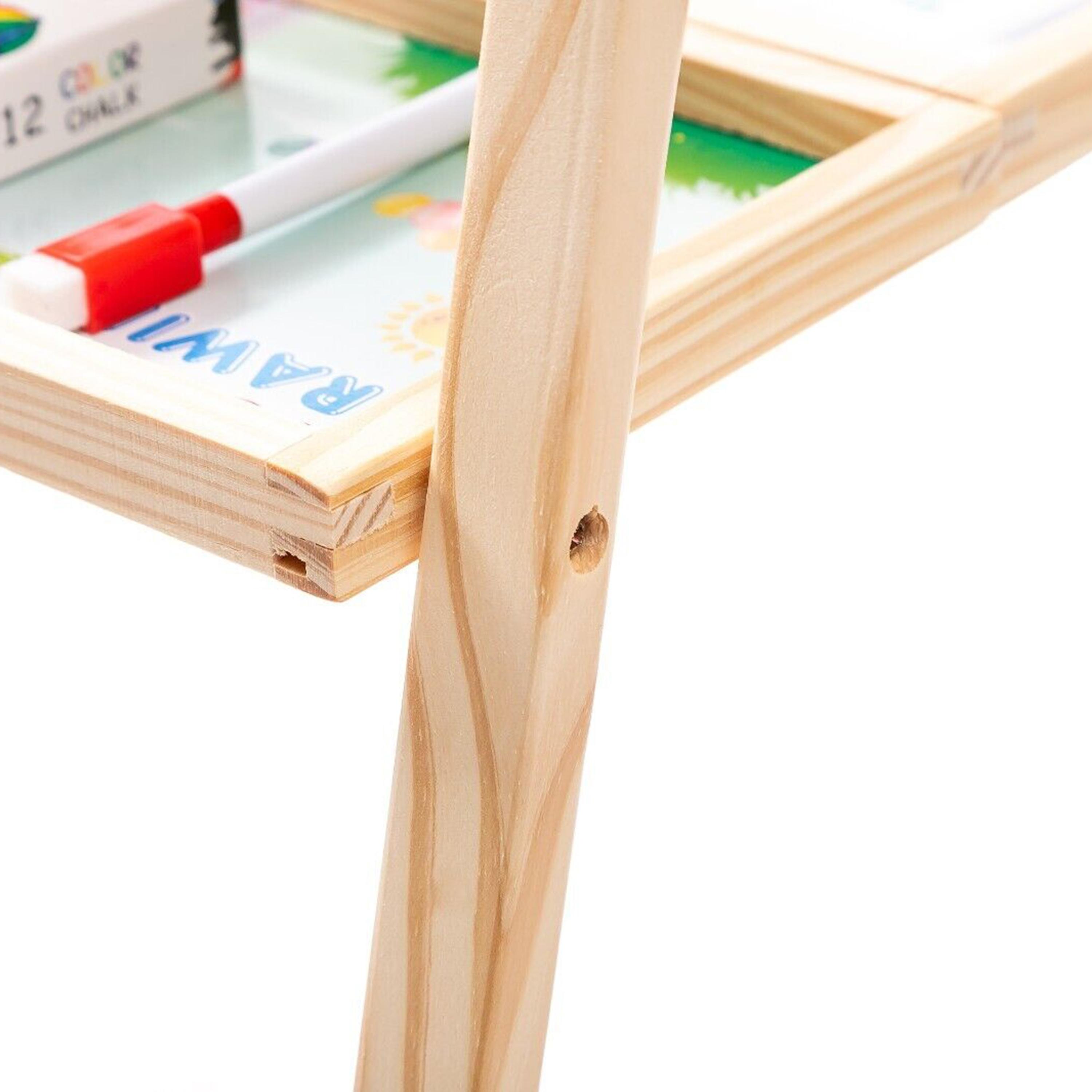 Factory Price Foldable Magnetic Easel With Drawing Accessories & Abacus-school-stationery-accessories-image-5